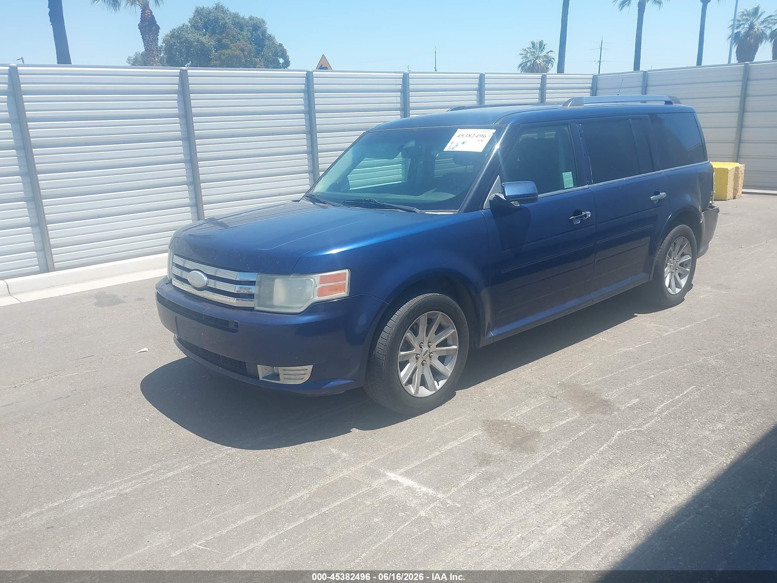 2012 Ford Flex Sel Blue vin: 2FMGK5CC1CBD07316