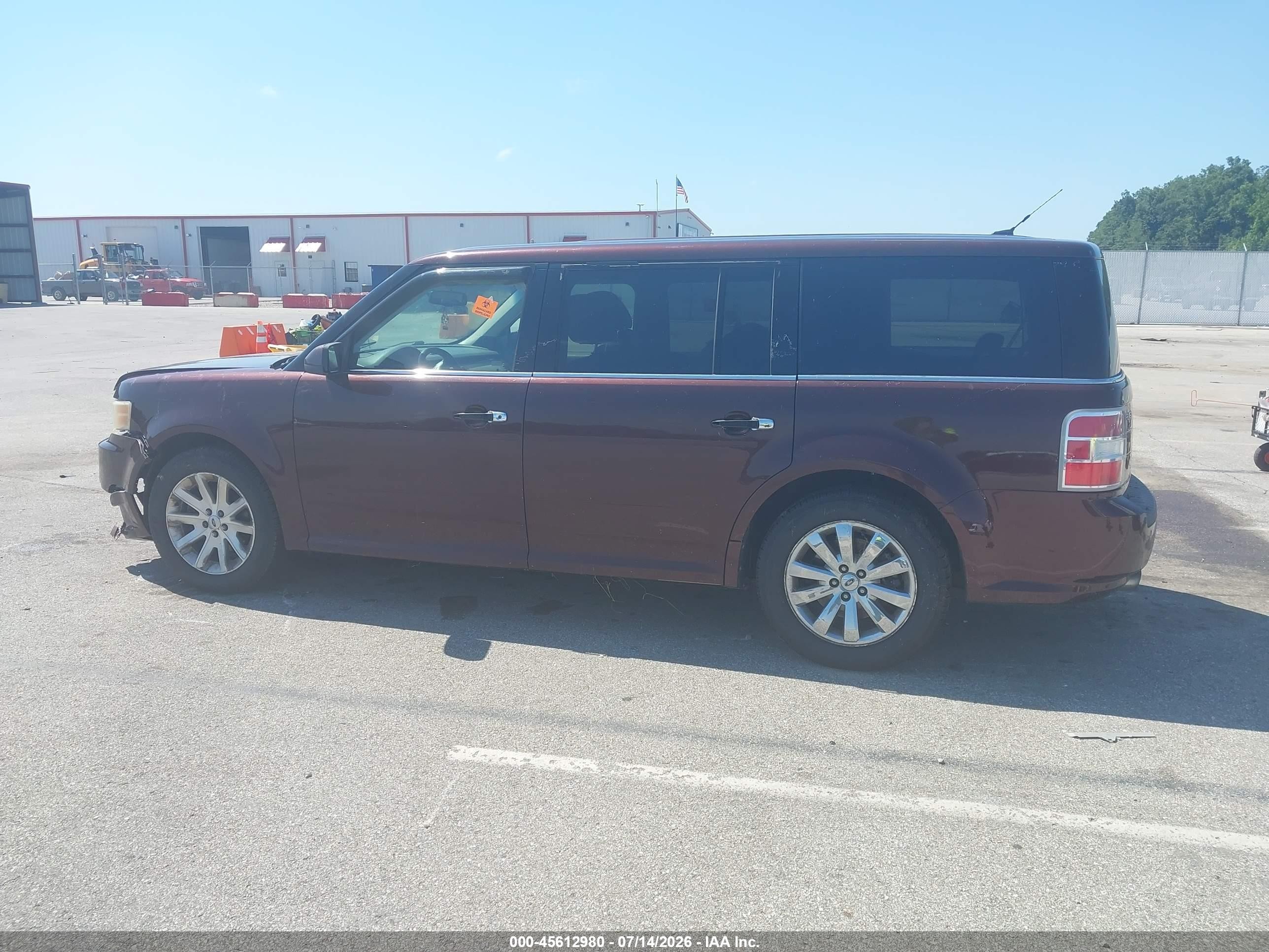 2010 Ford Flex Sel Burgundy vin: 2FMGK5CC2ABB29803