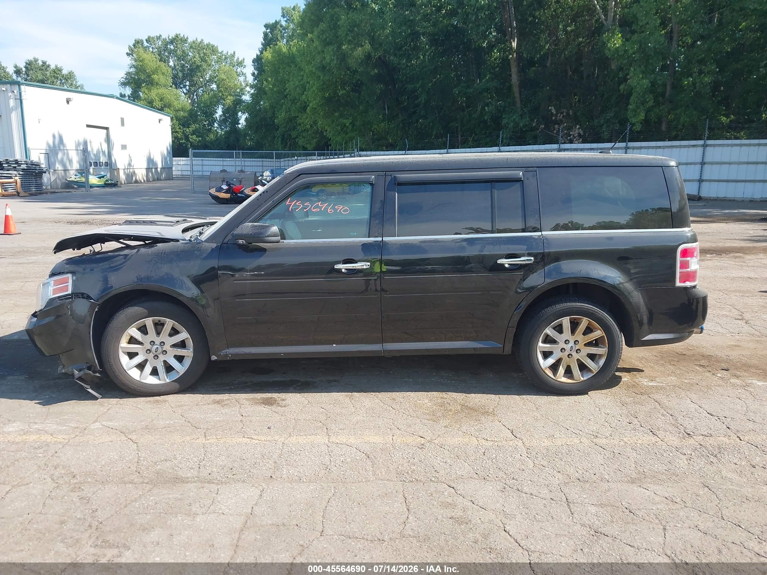 2011 Ford Flex Sel Black vin: 2FMGK5CC2BBD09977