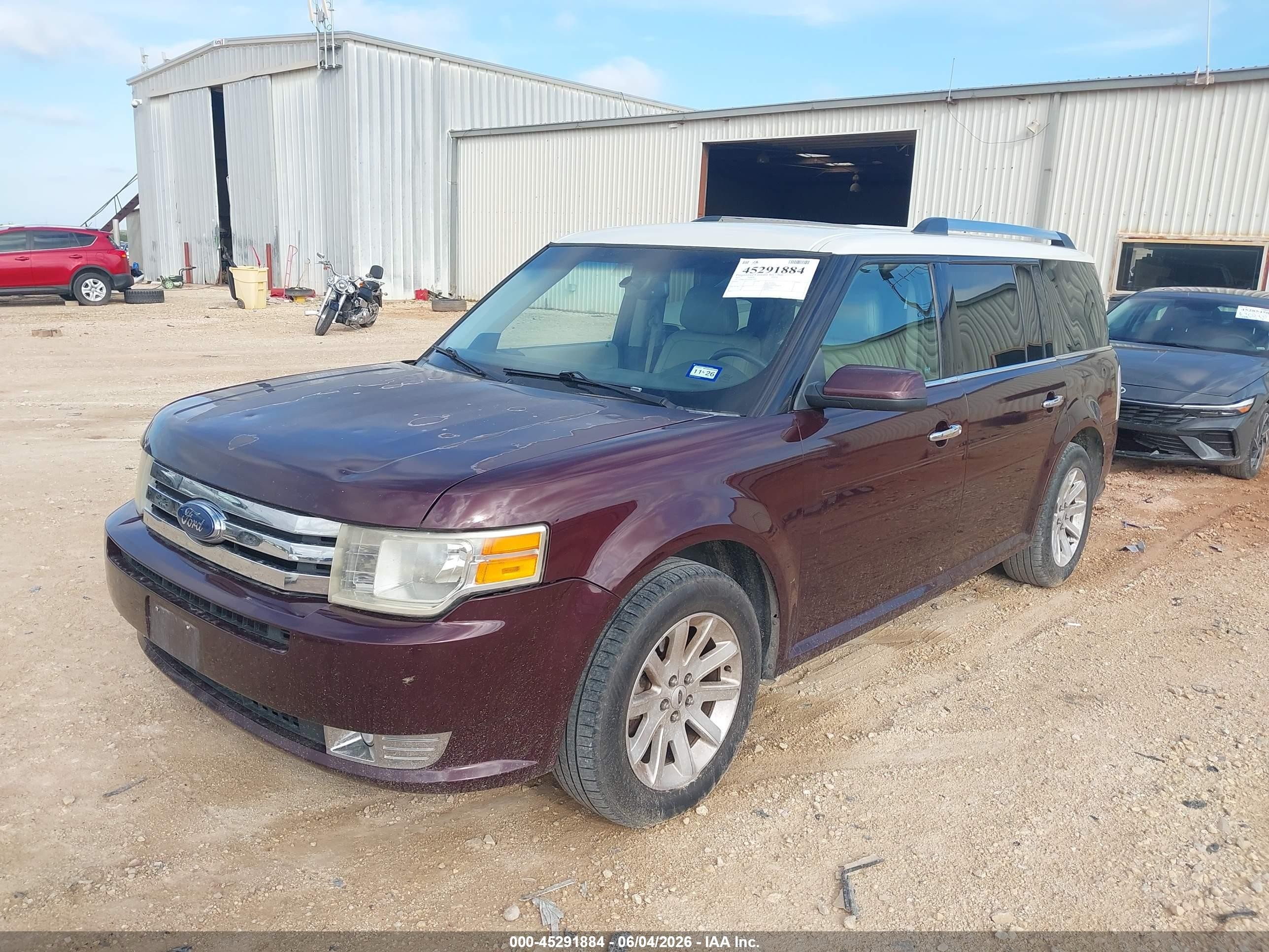 2011 Ford Flex Sel Maroon vin: 2FMGK5CC2BBD11874