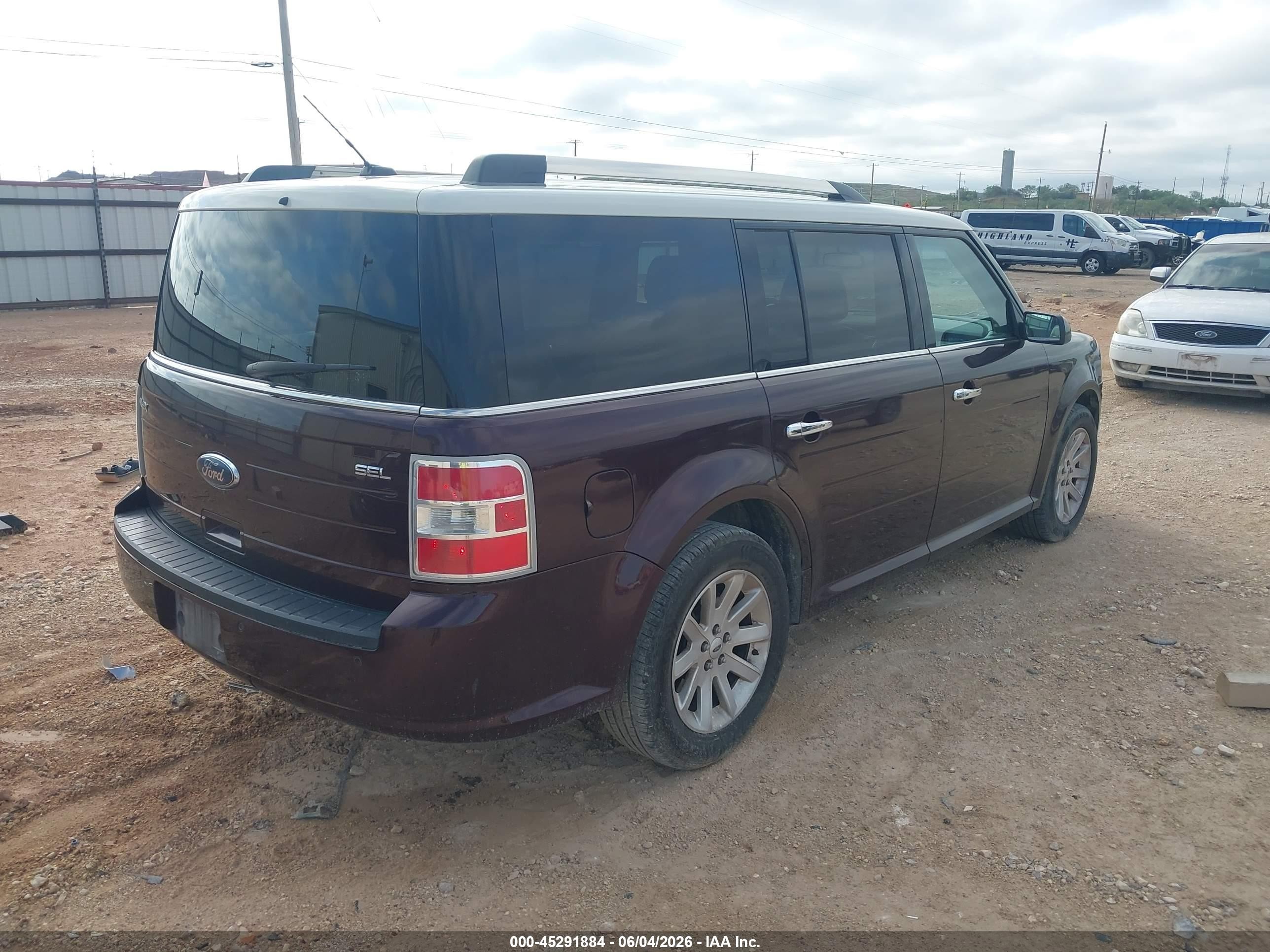 2011 Ford Flex Sel Maroon vin: 2FMGK5CC2BBD11874