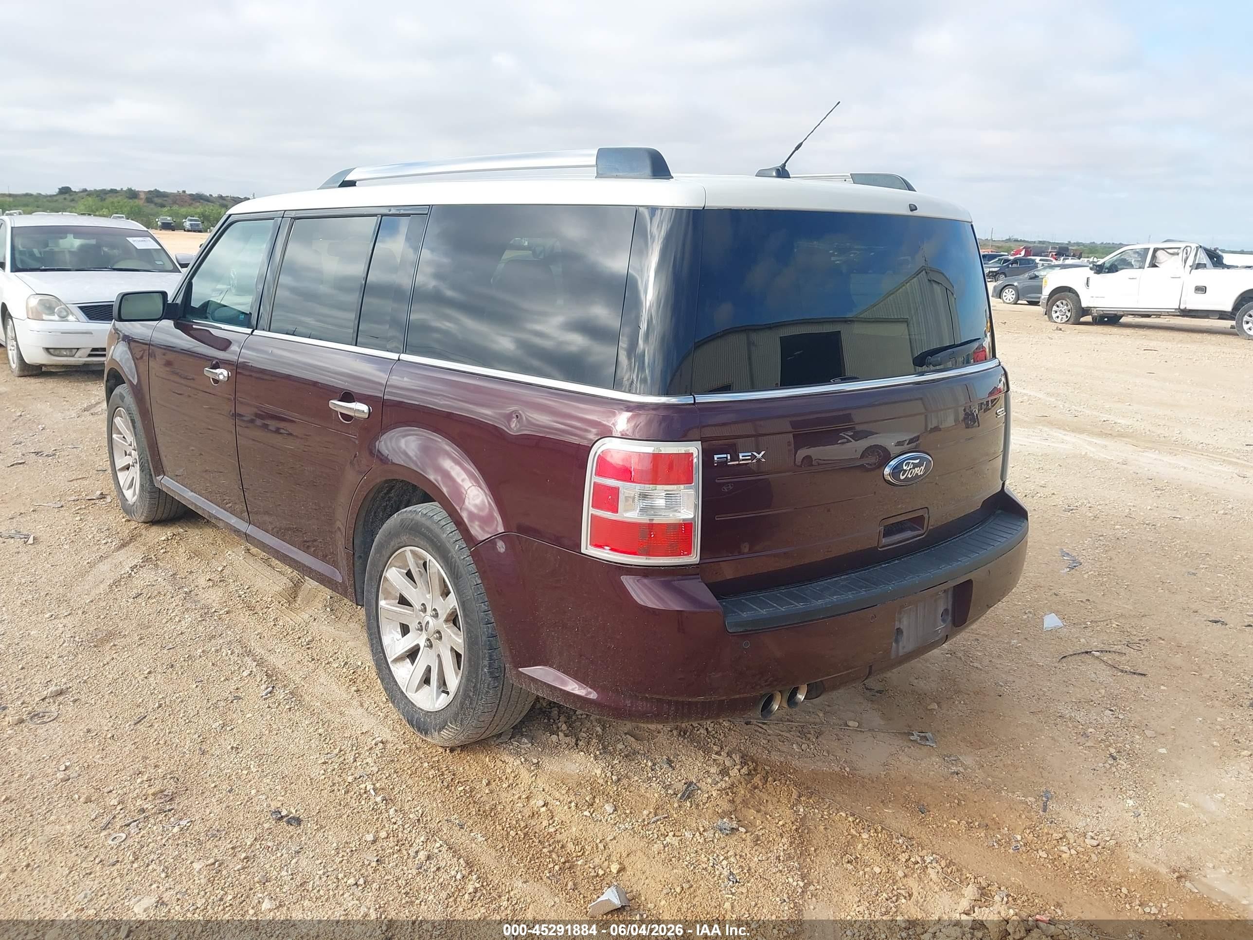 2011 Ford Flex Sel Maroon vin: 2FMGK5CC2BBD11874