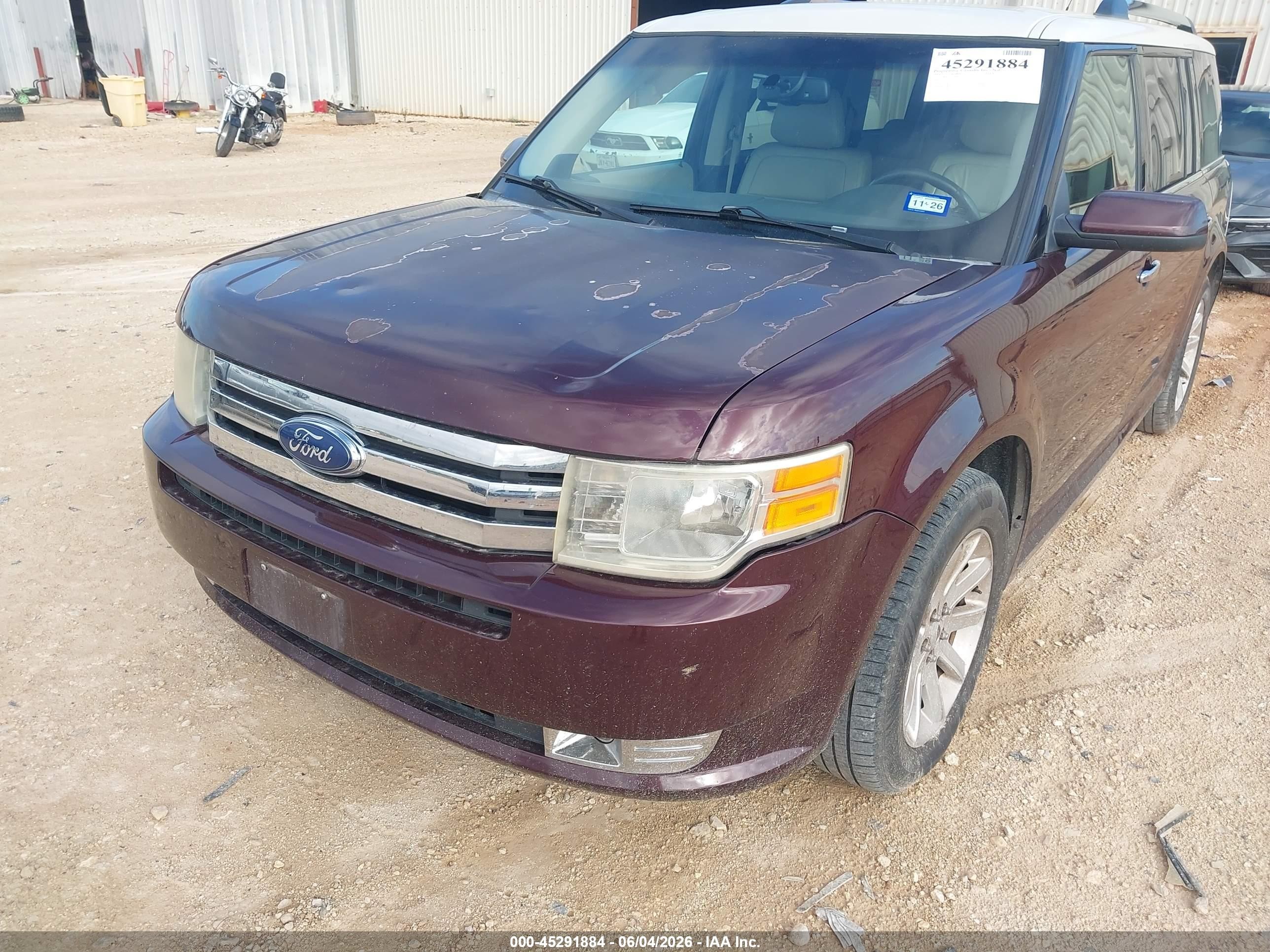 2011 Ford Flex Sel Maroon vin: 2FMGK5CC2BBD11874