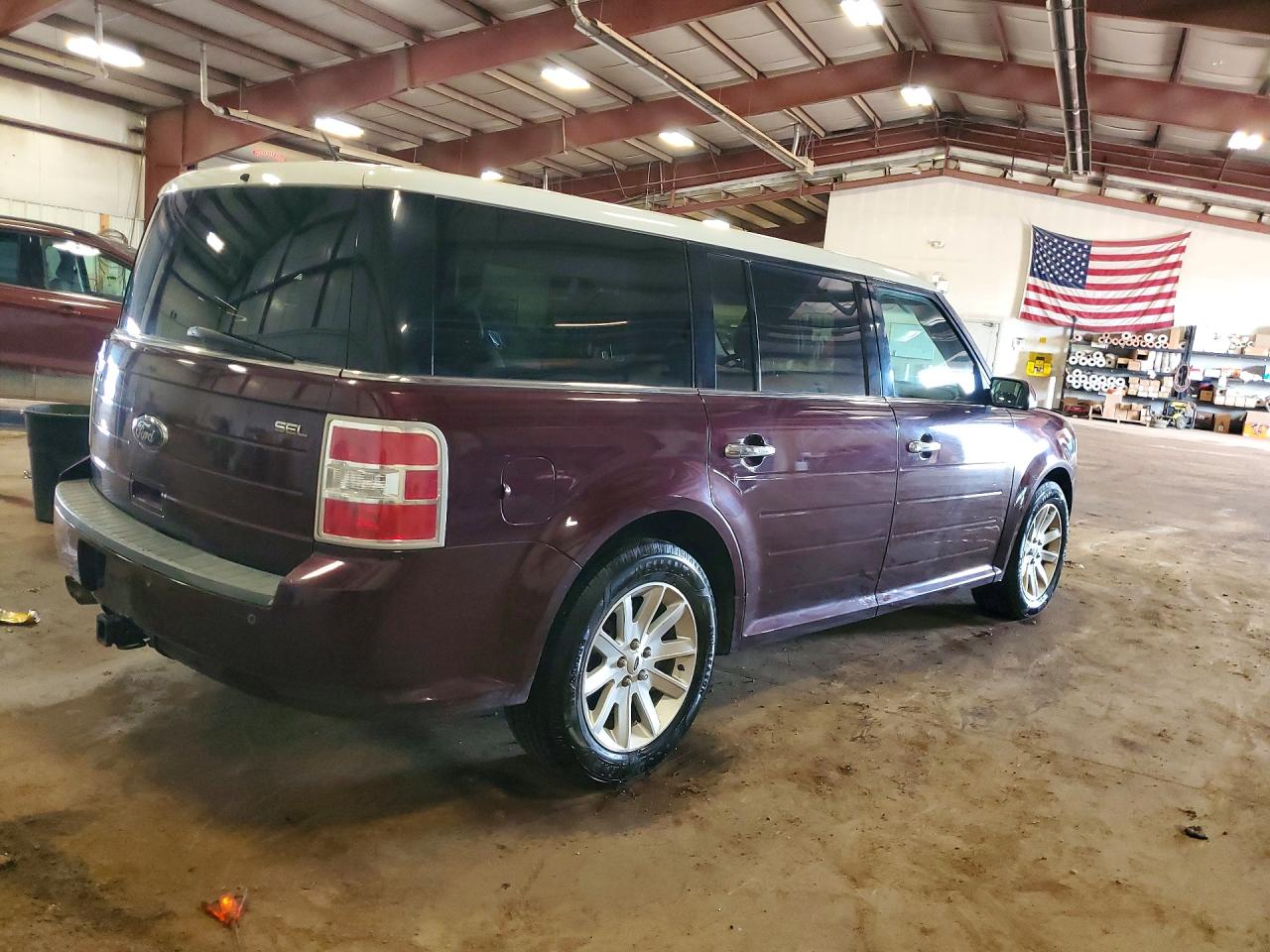 2011 Ford Flex Sel Burgundy vin: 2FMGK5CC2BBD12684