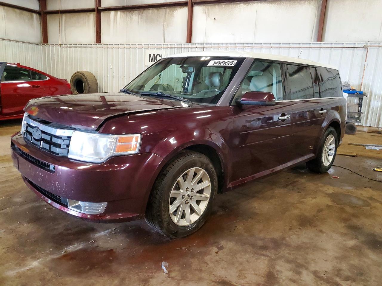2011 Ford Flex Sel Burgundy vin: 2FMGK5CC2BBD12684