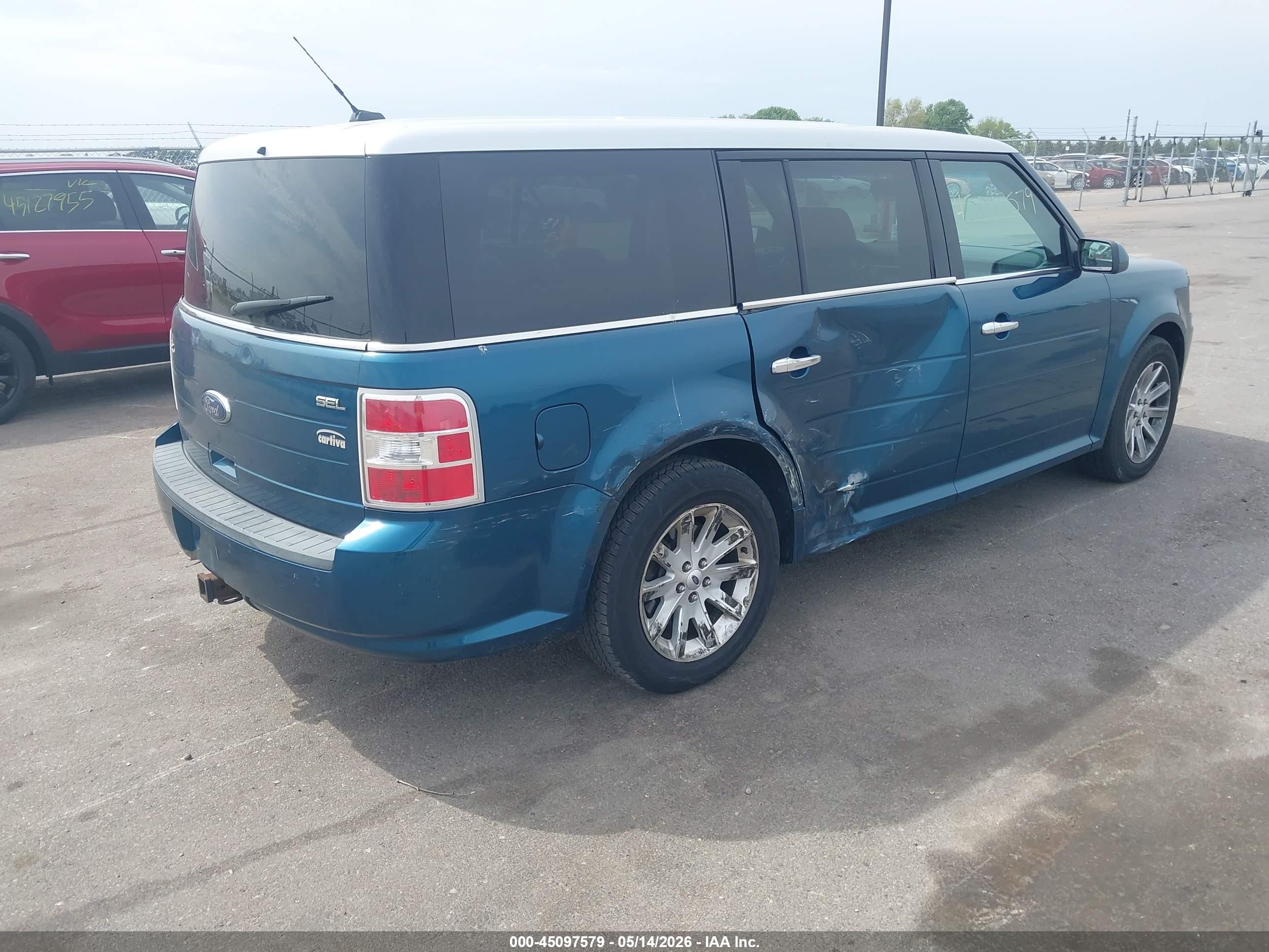 2011 Ford Flex Sel Бирюзовый vin: 2FMGK5CC2BBD19070