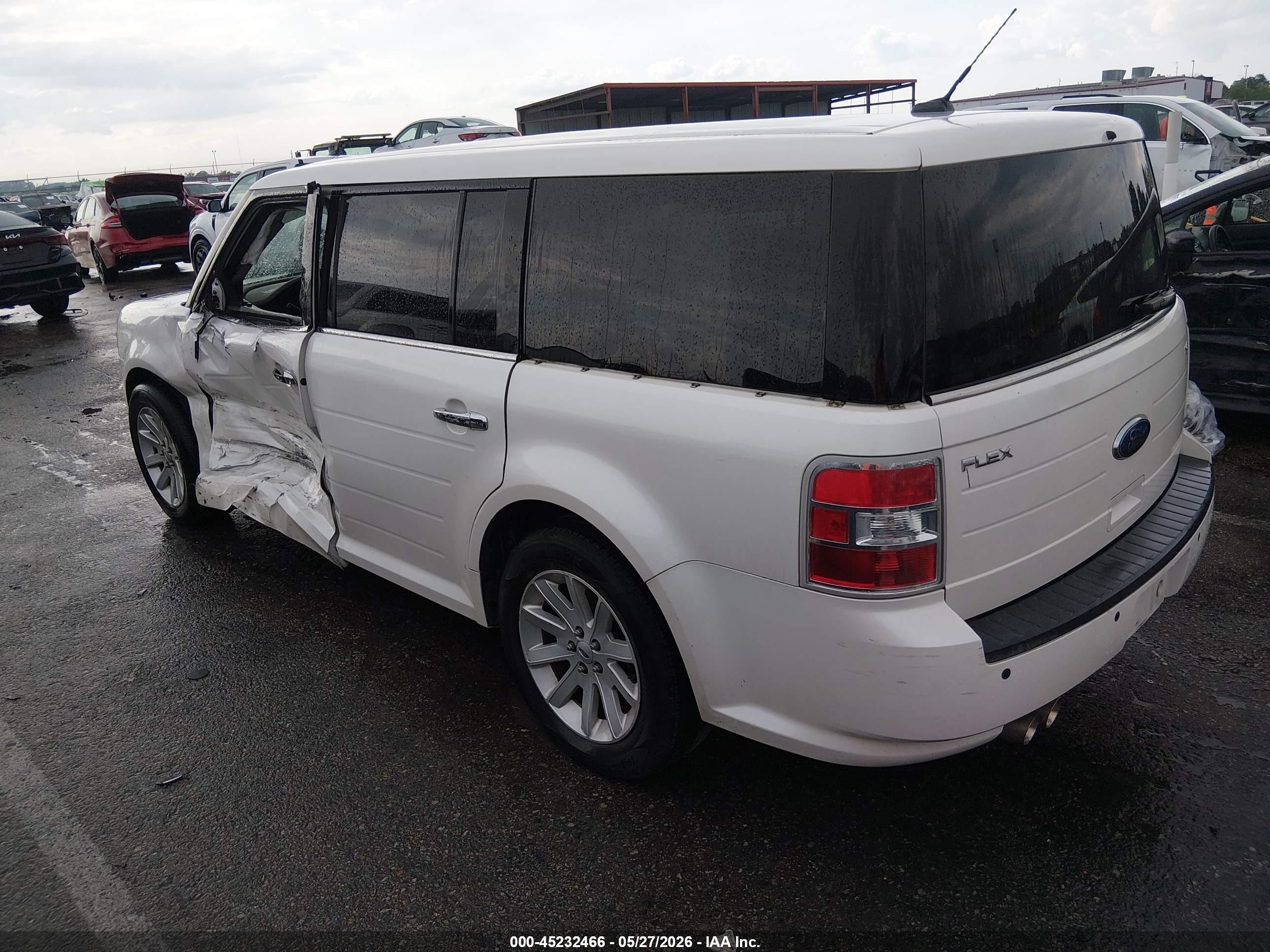 2011 Ford Flex Sel White vin: 2FMGK5CC2BBD31512