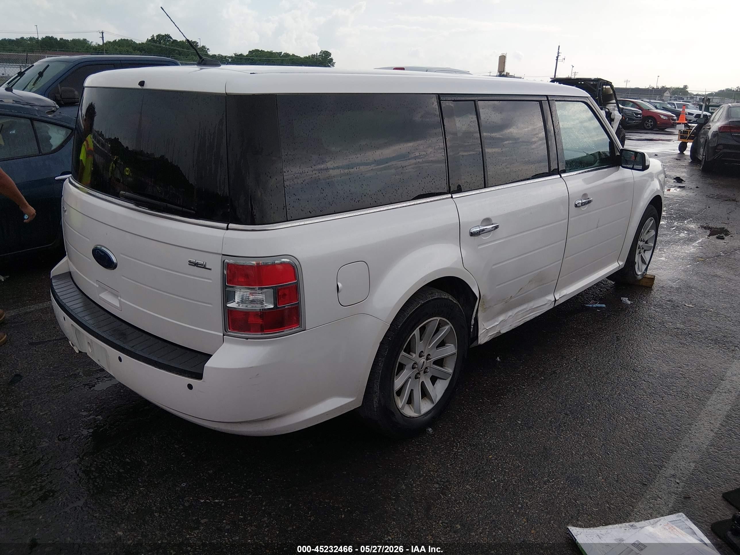 2011 Ford Flex Sel White vin: 2FMGK5CC2BBD31512