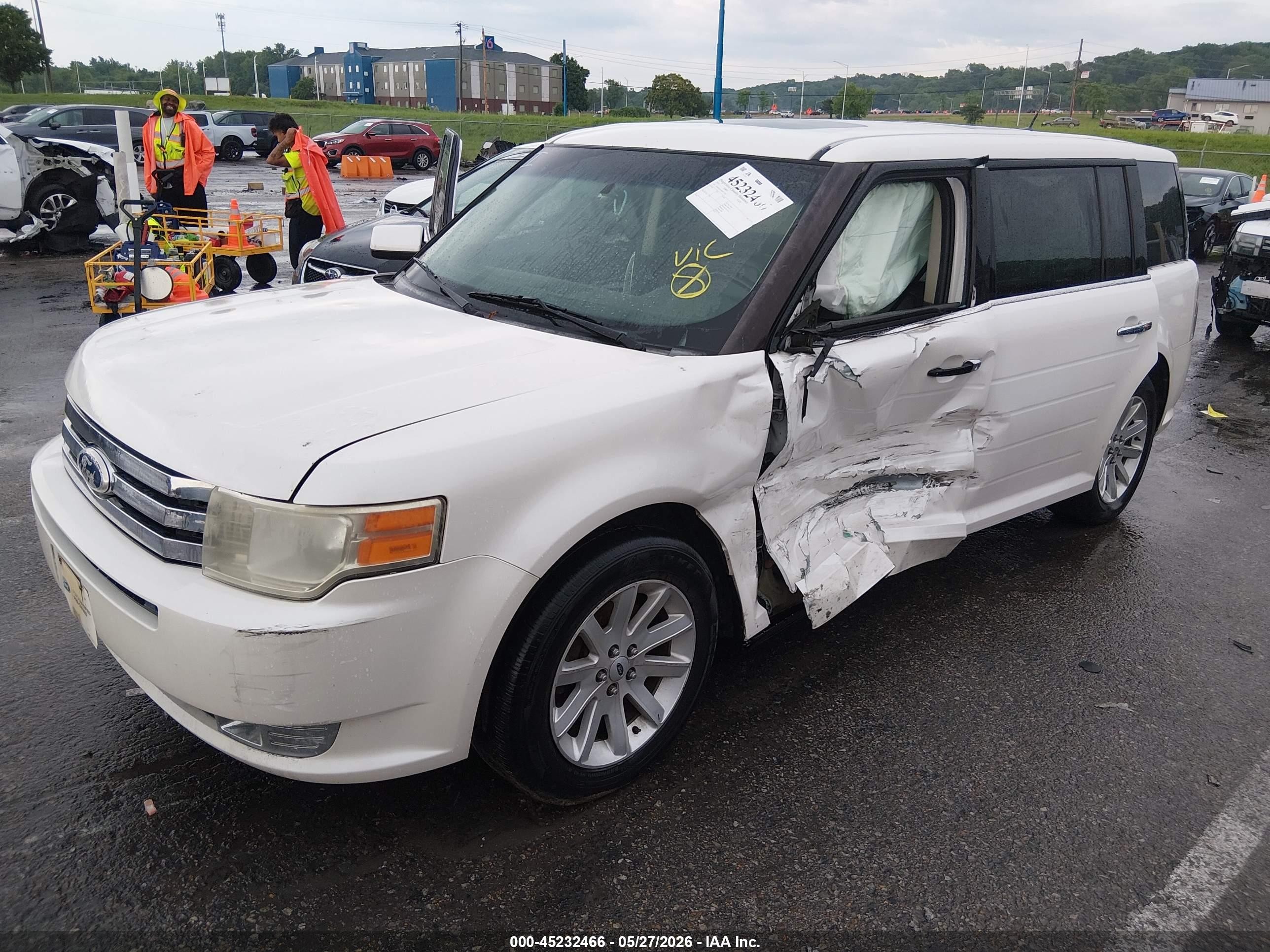 2011 Ford Flex Sel White vin: 2FMGK5CC2BBD31512