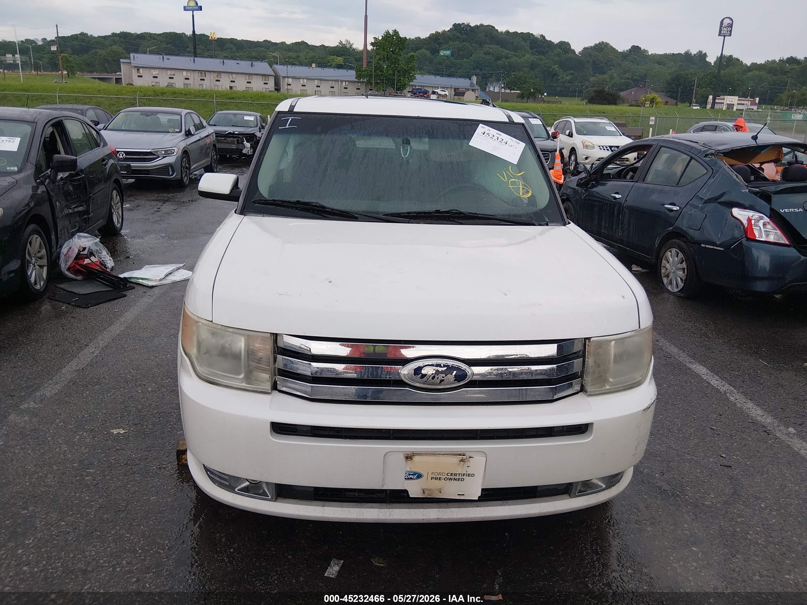 2011 Ford Flex Sel White vin: 2FMGK5CC2BBD31512