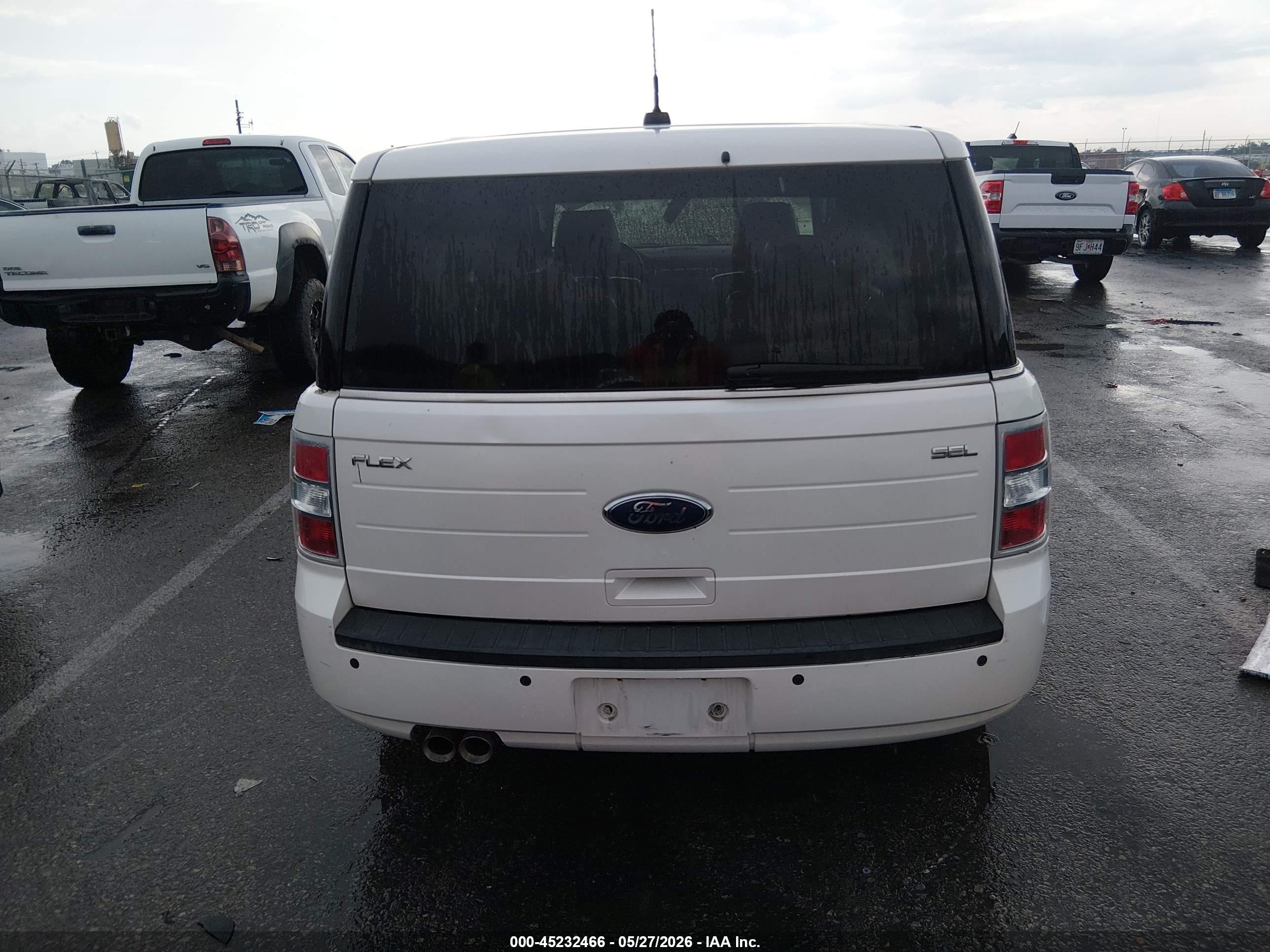 2011 Ford Flex Sel White vin: 2FMGK5CC2BBD31512