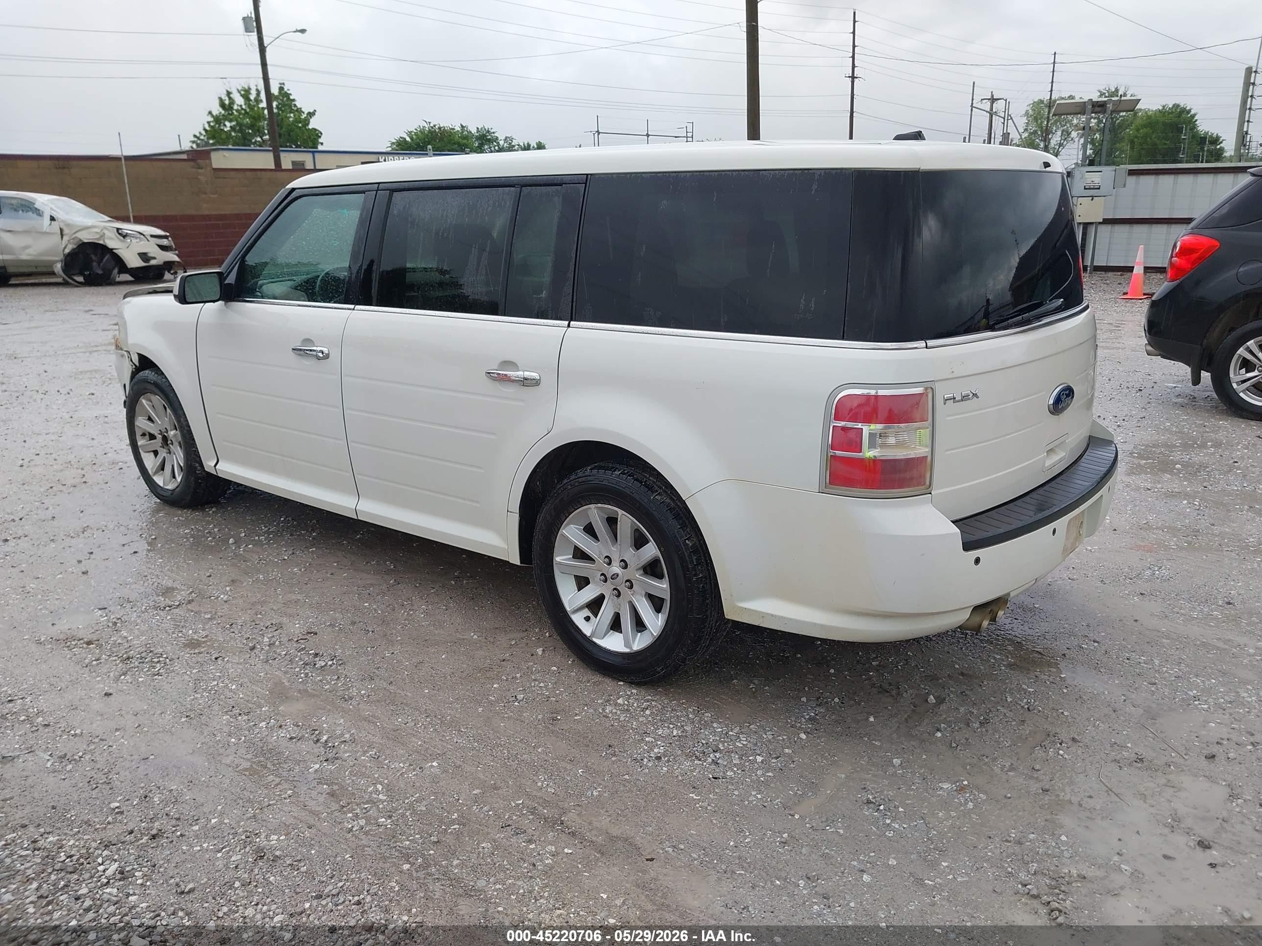 2012 Ford Flex Sel White vin: 2FMGK5CC2CBD02304