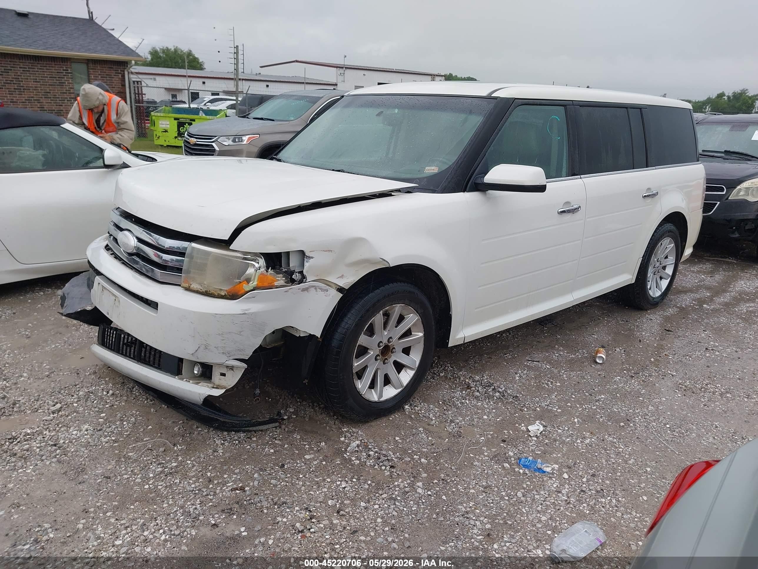 2012 Ford Flex Sel White vin: 2FMGK5CC2CBD02304