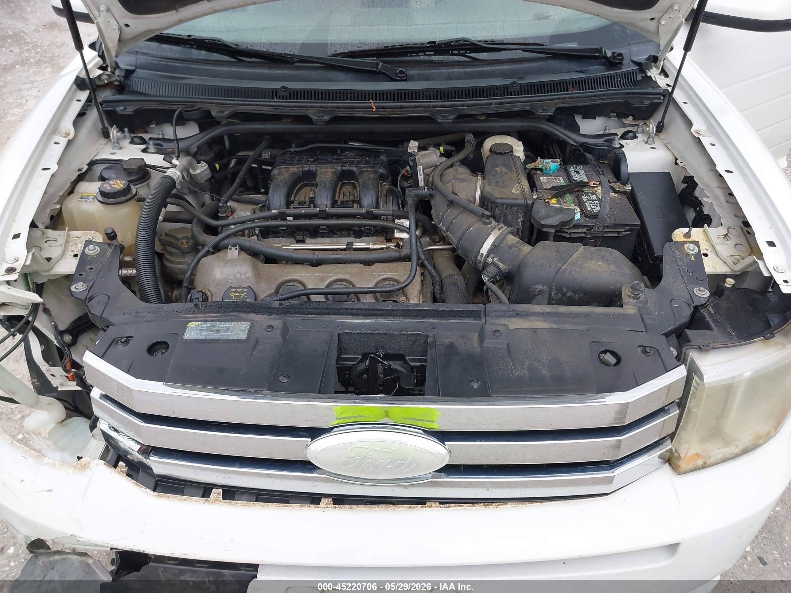 2012 Ford Flex Sel White vin: 2FMGK5CC2CBD02304