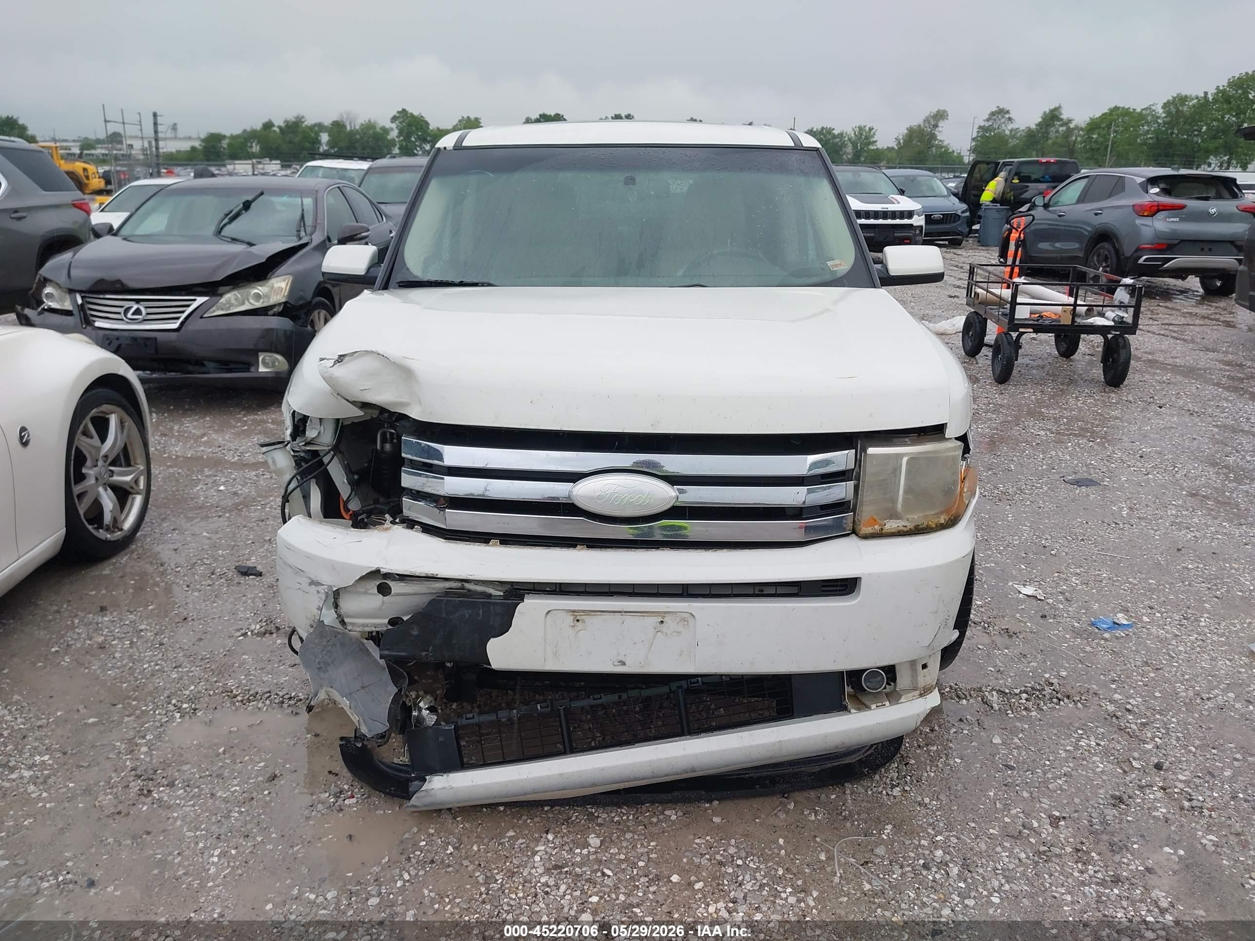 2012 Ford Flex Sel White vin: 2FMGK5CC2CBD02304