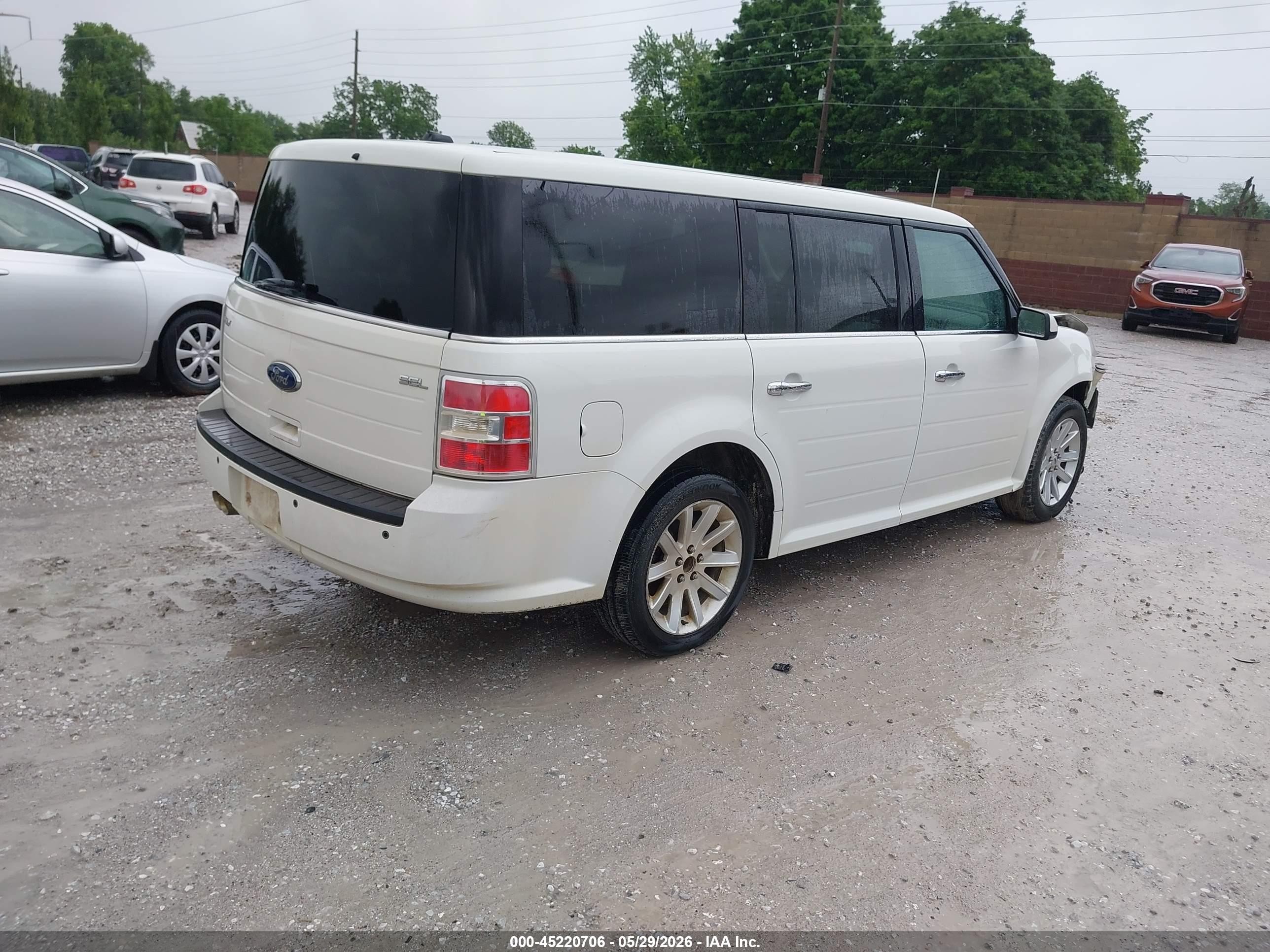 2012 Ford Flex Sel White vin: 2FMGK5CC2CBD02304