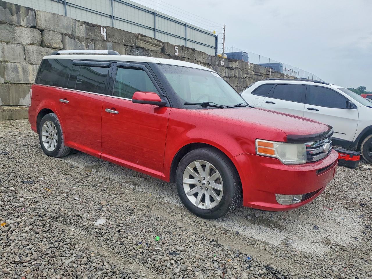 2012 Ford Flex Sel Red vin: 2FMGK5CC2CBD07292