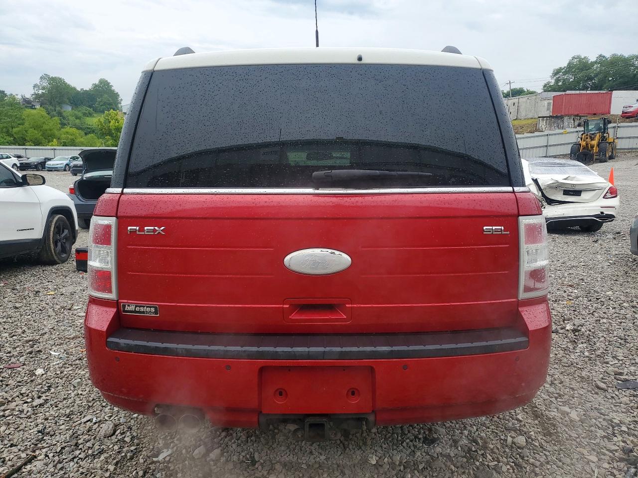 2012 Ford Flex Sel Red vin: 2FMGK5CC2CBD07292