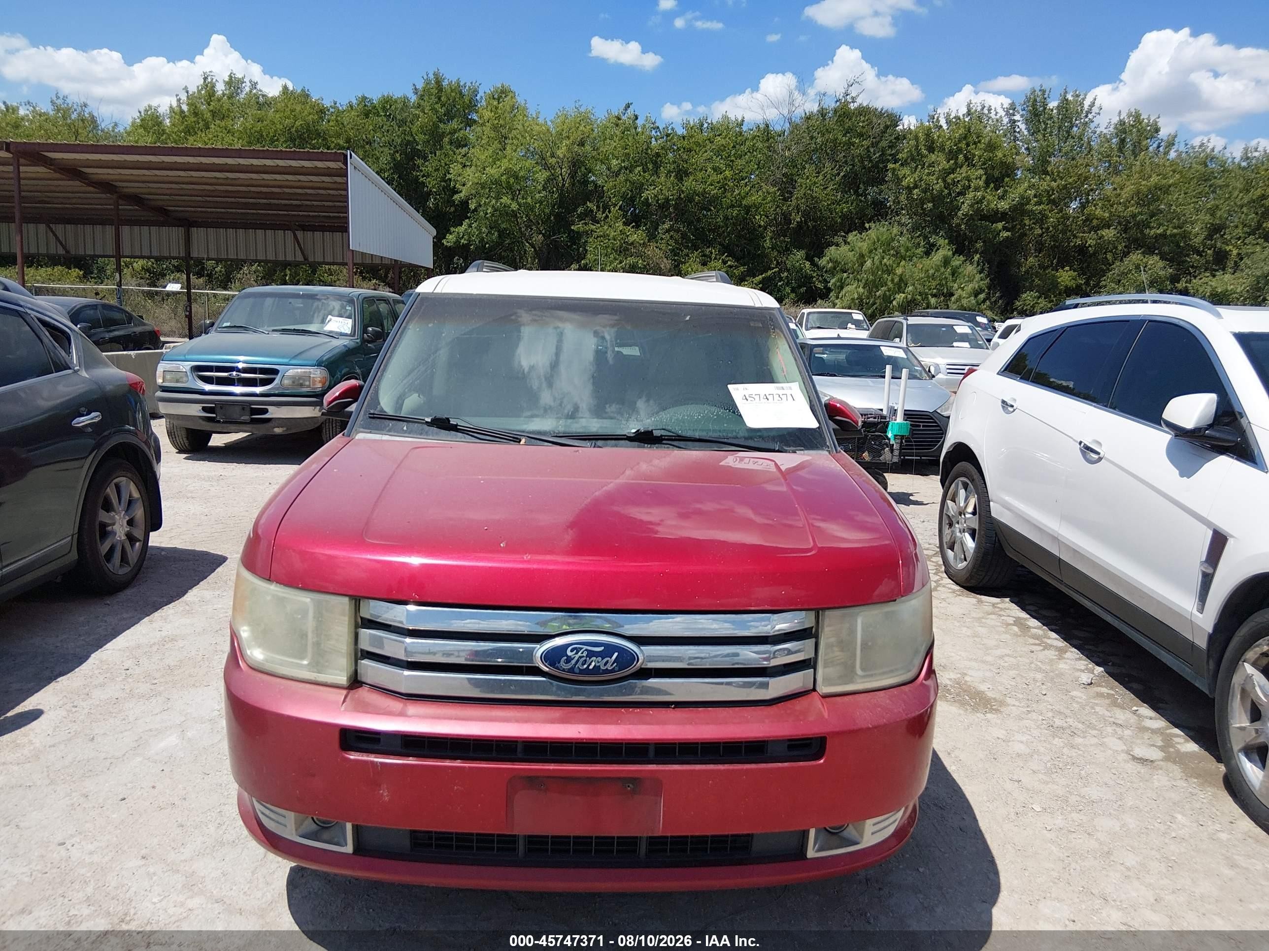 2011 Ford Flex Sel Red vin: 2FMGK5CC3BBD15352