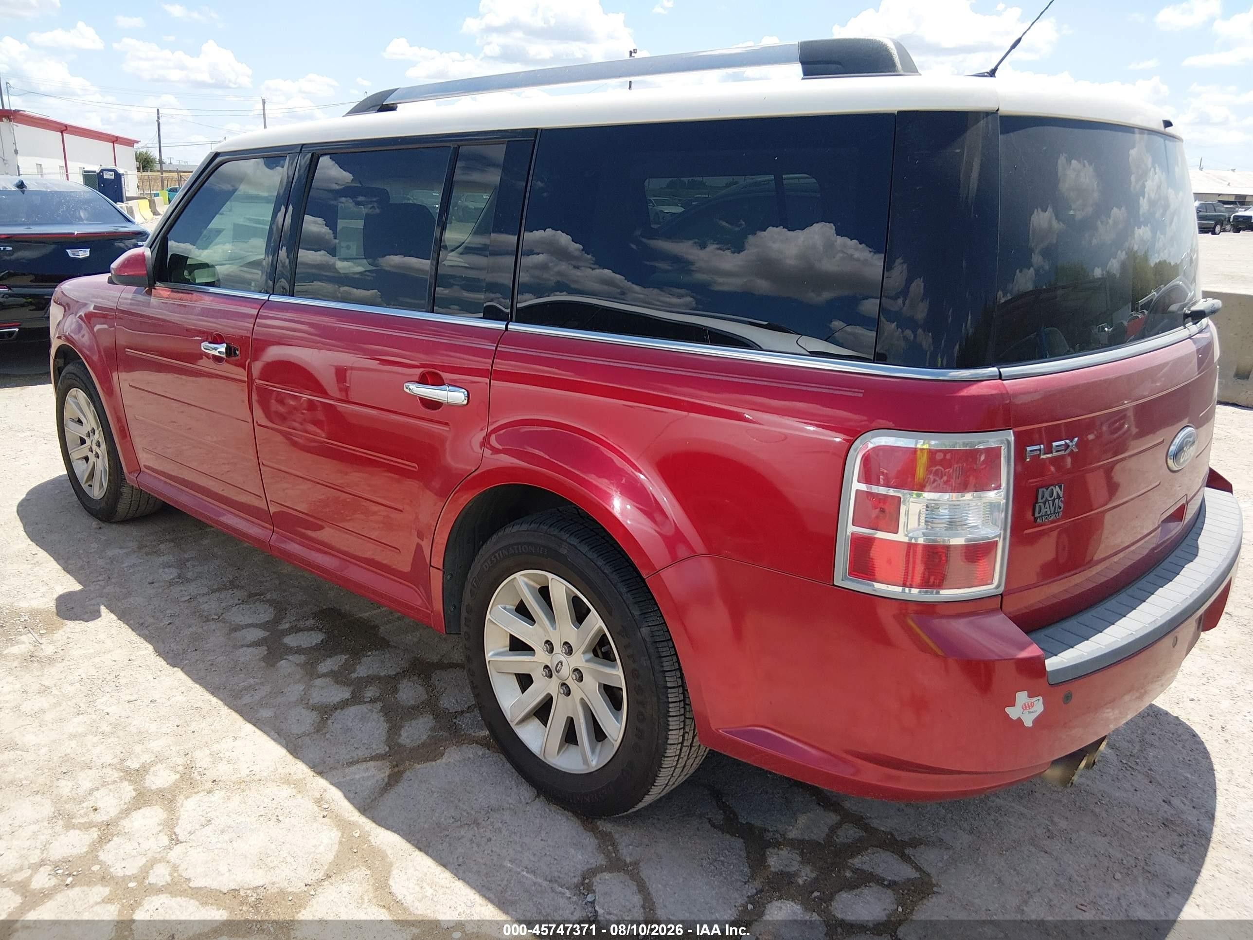2011 Ford Flex Sel Red vin: 2FMGK5CC3BBD15352