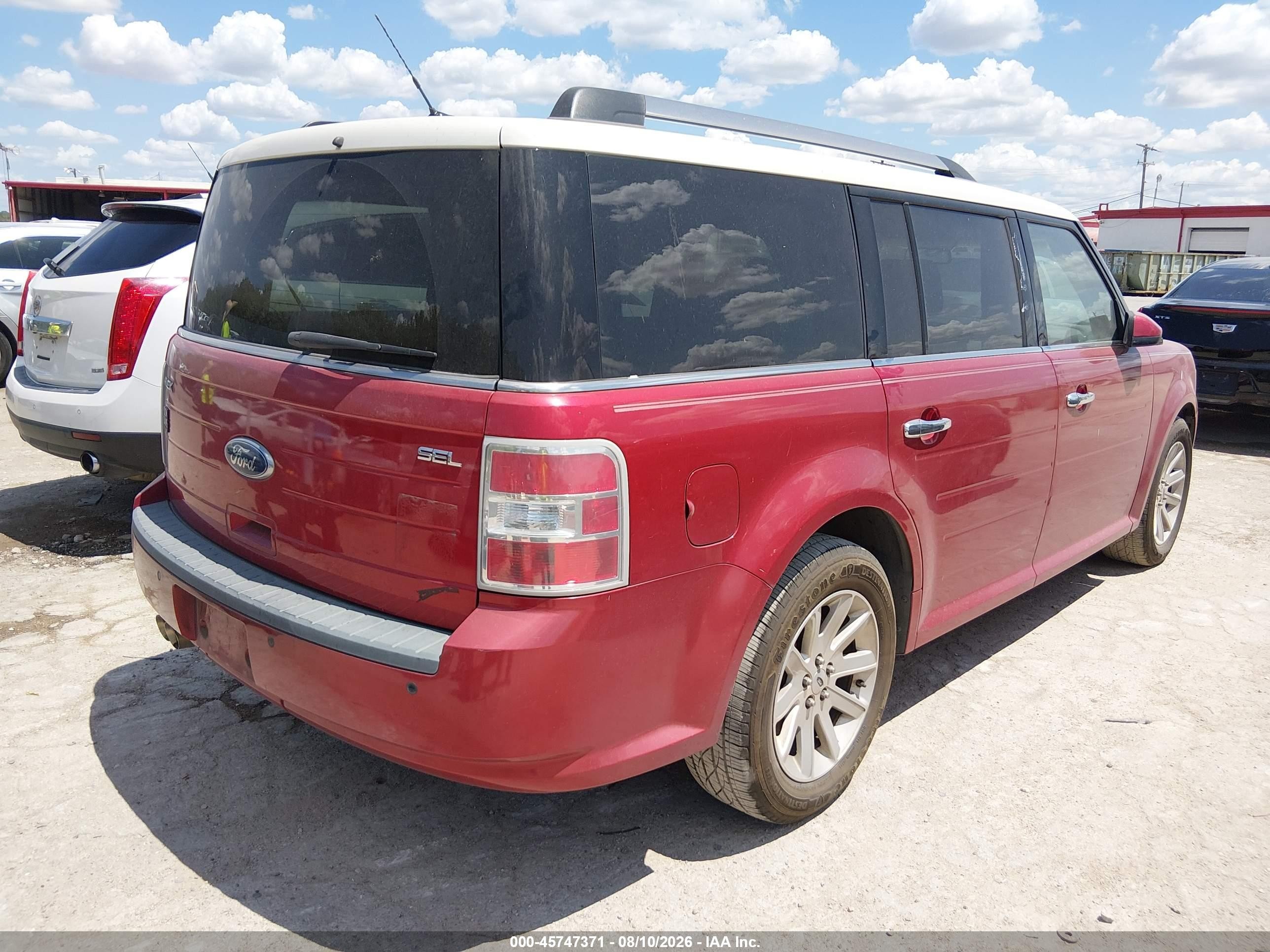 2011 Ford Flex Sel Red vin: 2FMGK5CC3BBD15352