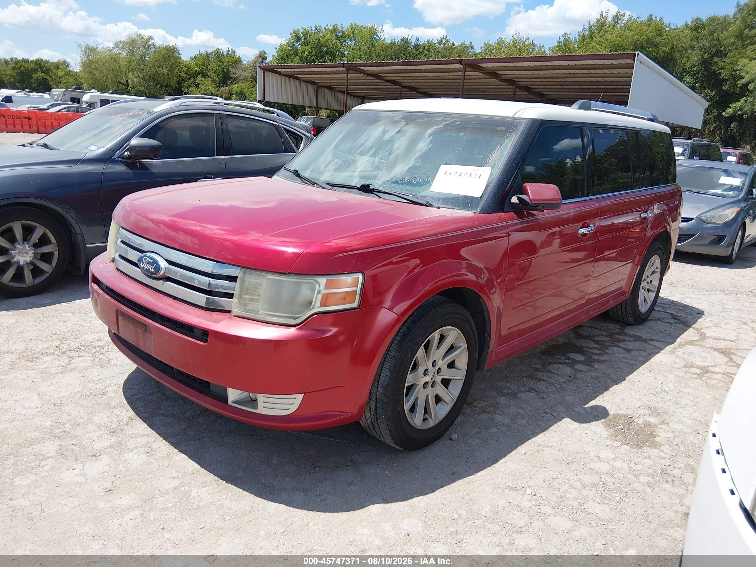 2011 Ford Flex Sel Red vin: 2FMGK5CC3BBD15352