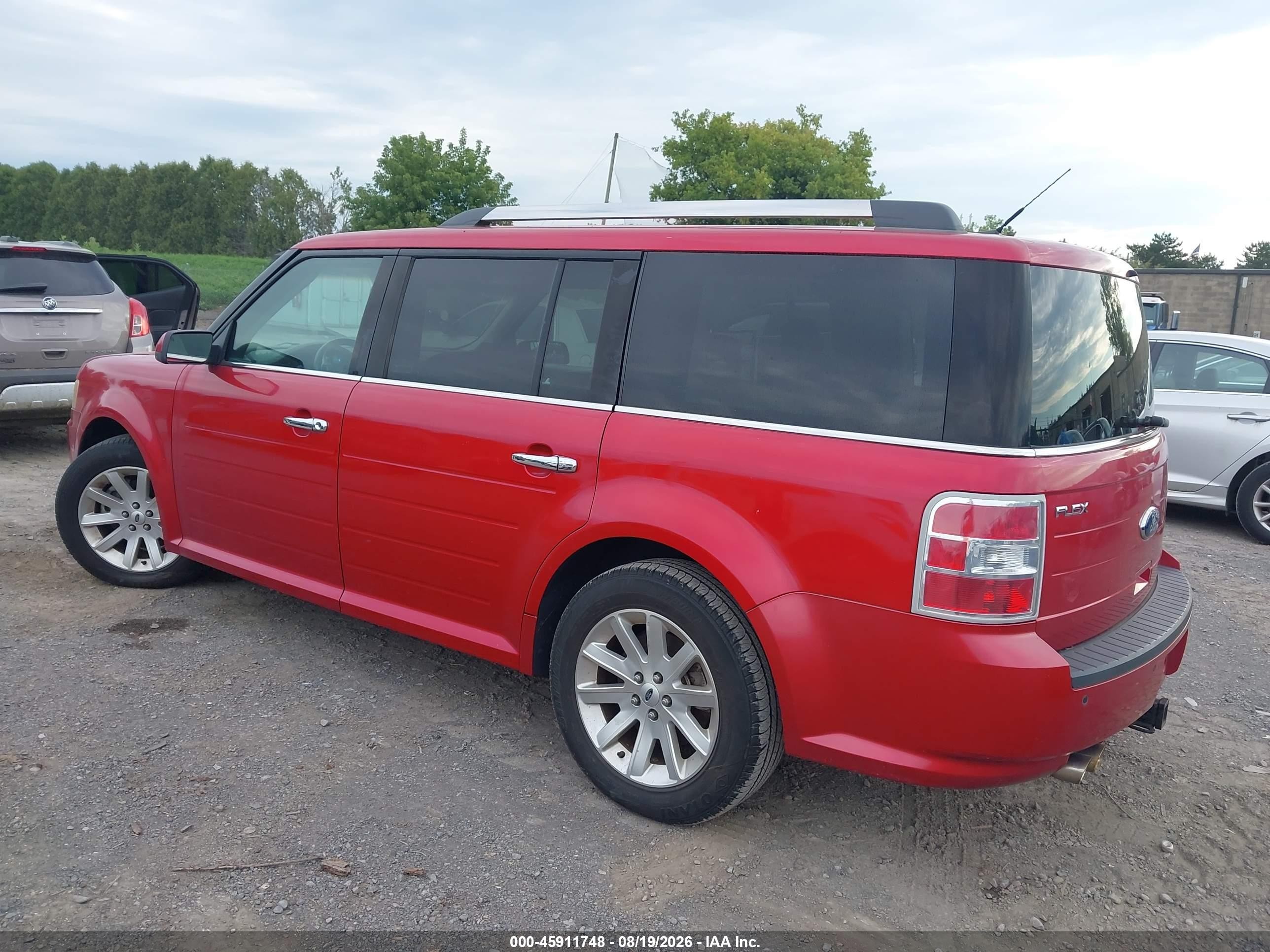 2012 Ford Flex Sel Red vin: 2FMGK5CC3CBD06037