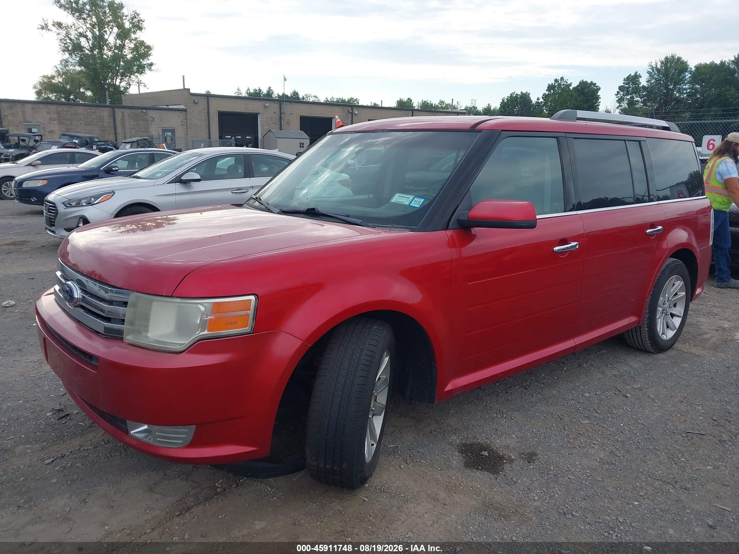 2012 Ford Flex Sel Red vin: 2FMGK5CC3CBD06037
