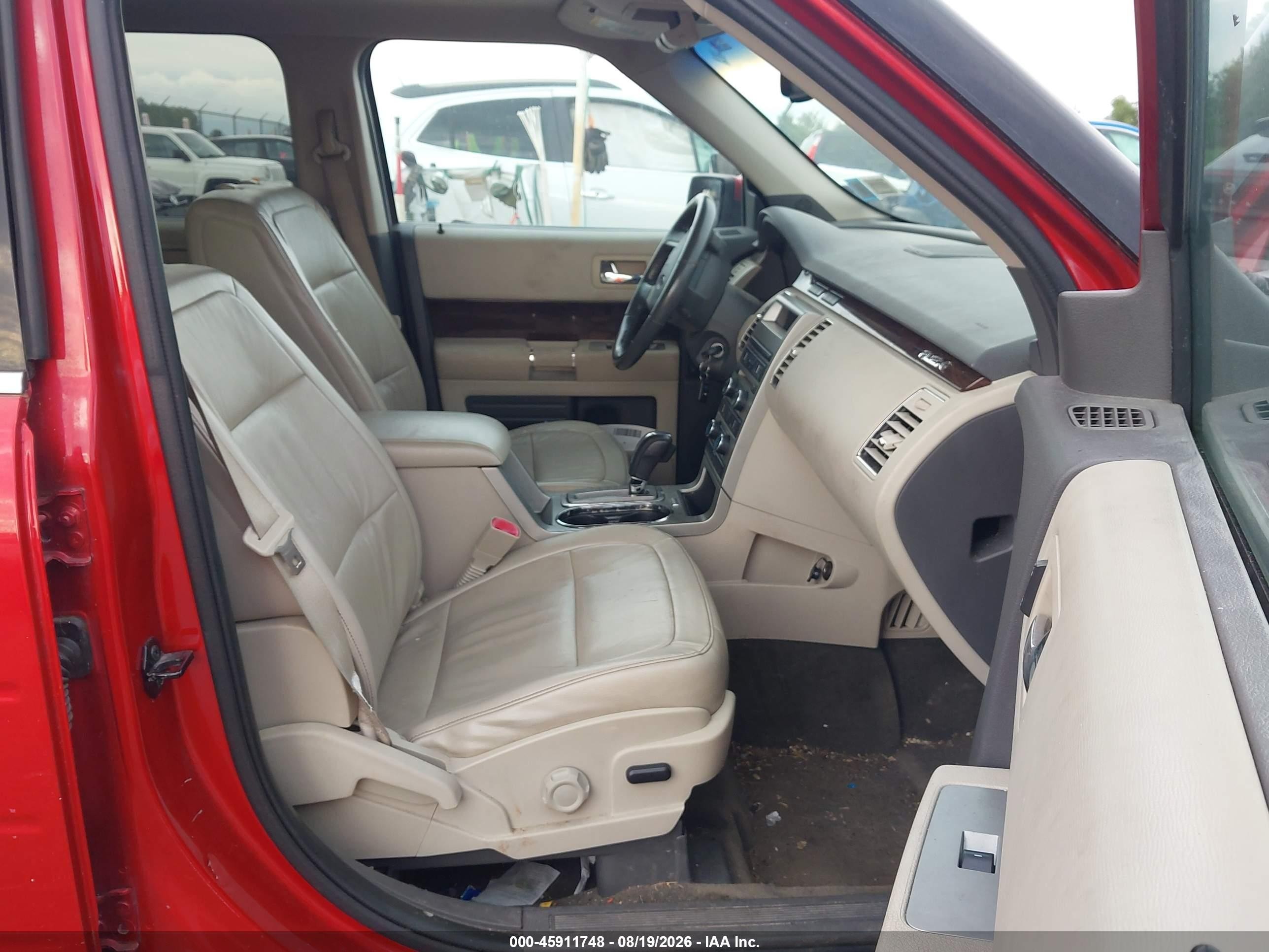 2012 Ford Flex Sel Red vin: 2FMGK5CC3CBD06037
