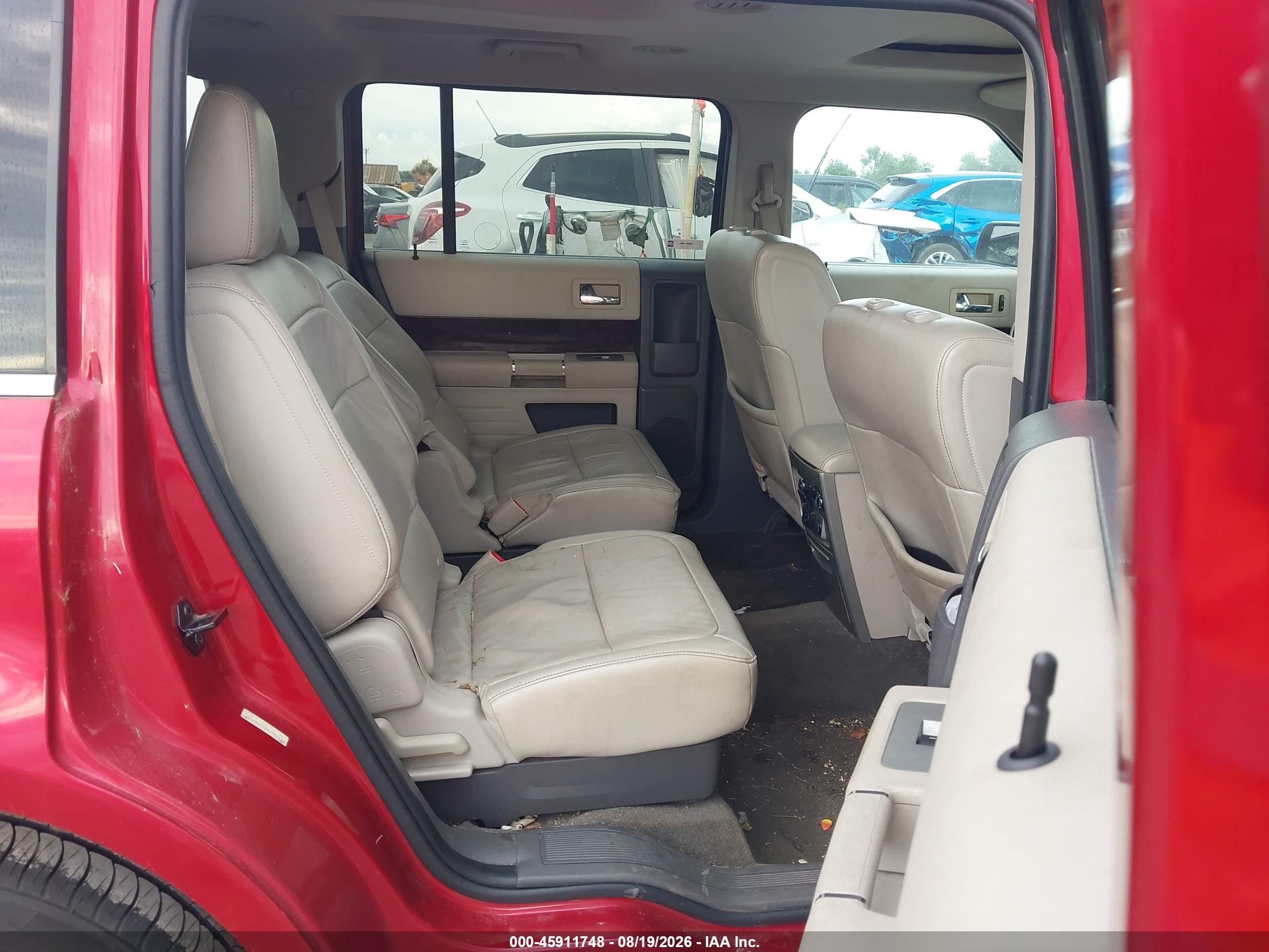 2012 Ford Flex Sel Red vin: 2FMGK5CC3CBD06037
