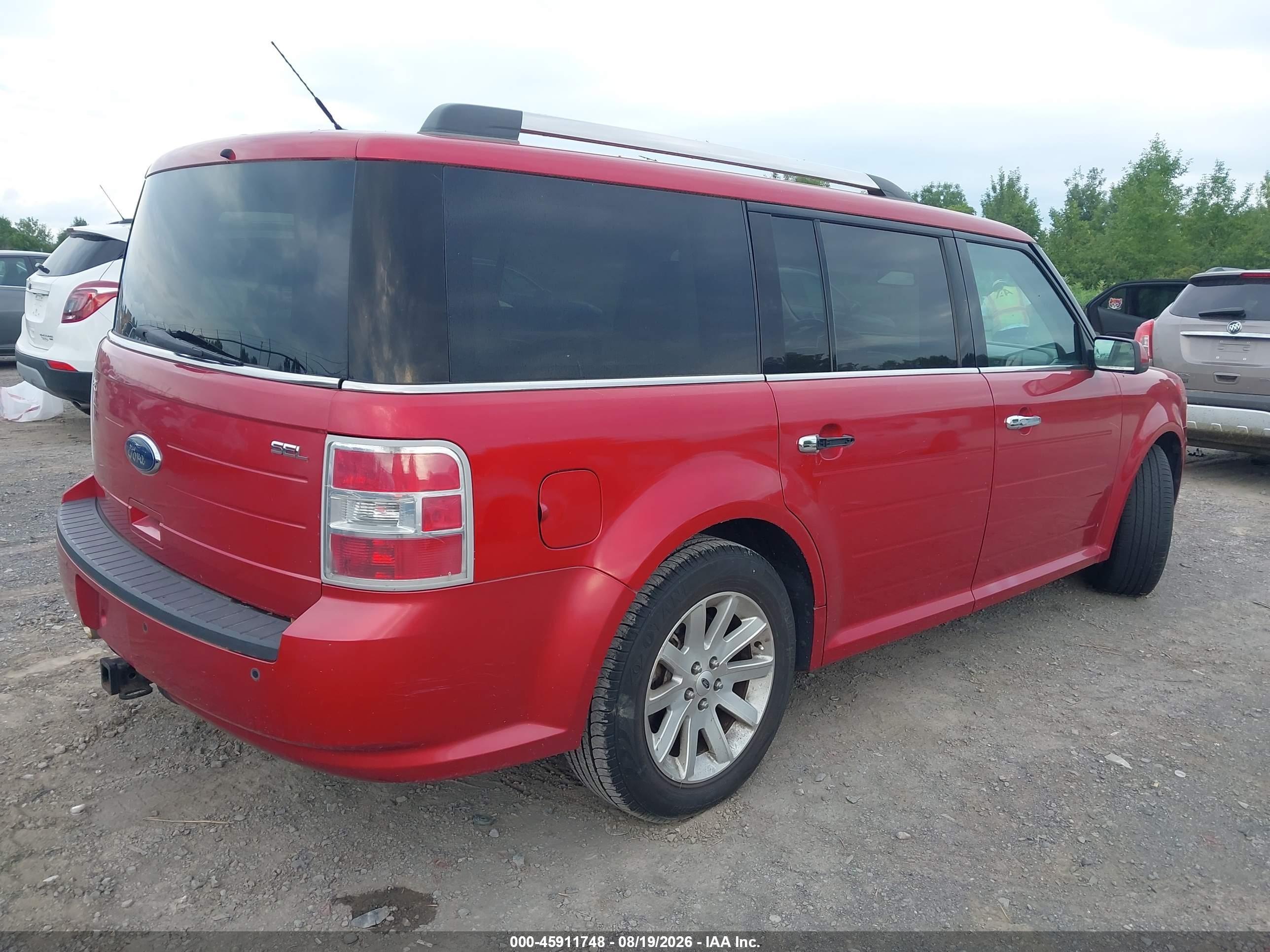 2012 Ford Flex Sel Red vin: 2FMGK5CC3CBD06037