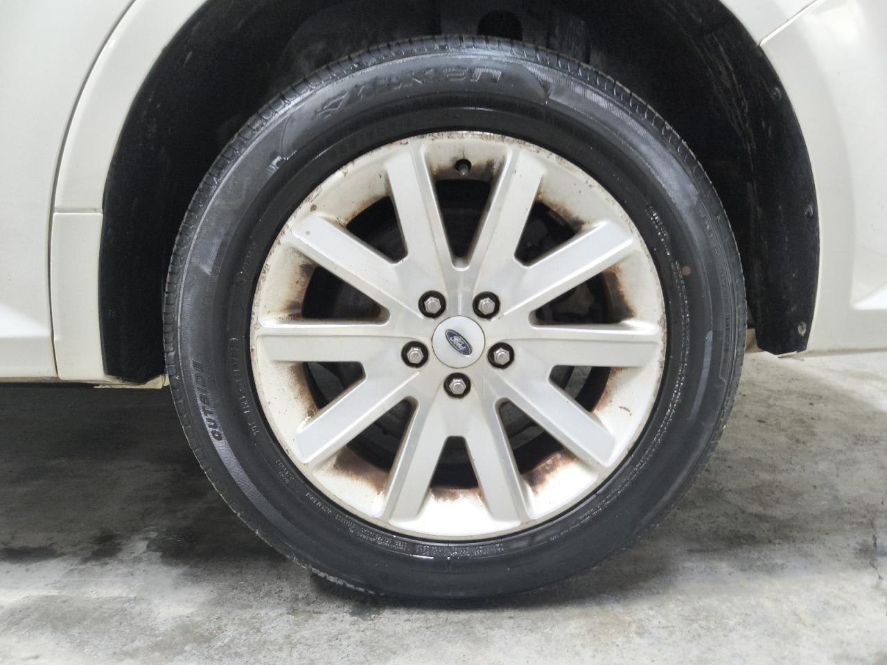 2012 Ford Flex Sel White vin: 2FMGK5CC3CBD21895 Damage: Left Rear Wheel, Curb Rash, > 12 Inches