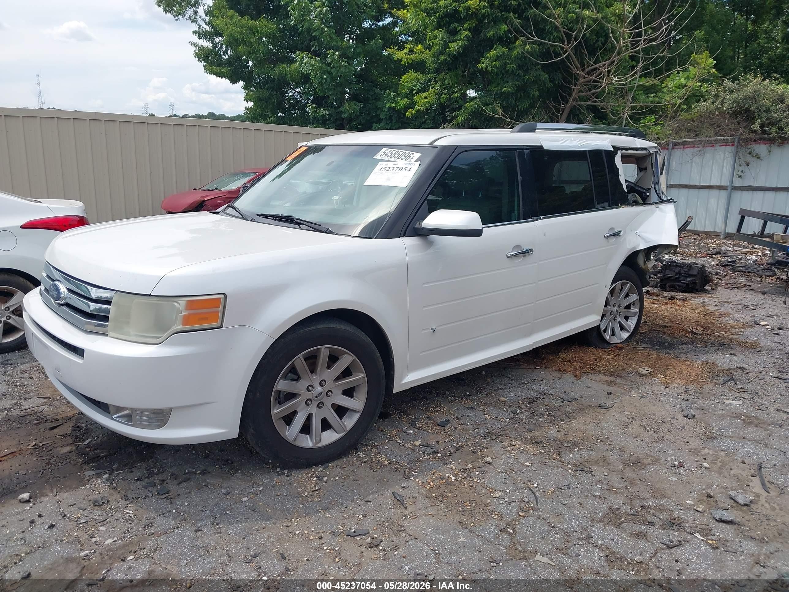 2010 Ford Flex Sel White vin: 2FMGK5CC4ABB06166
