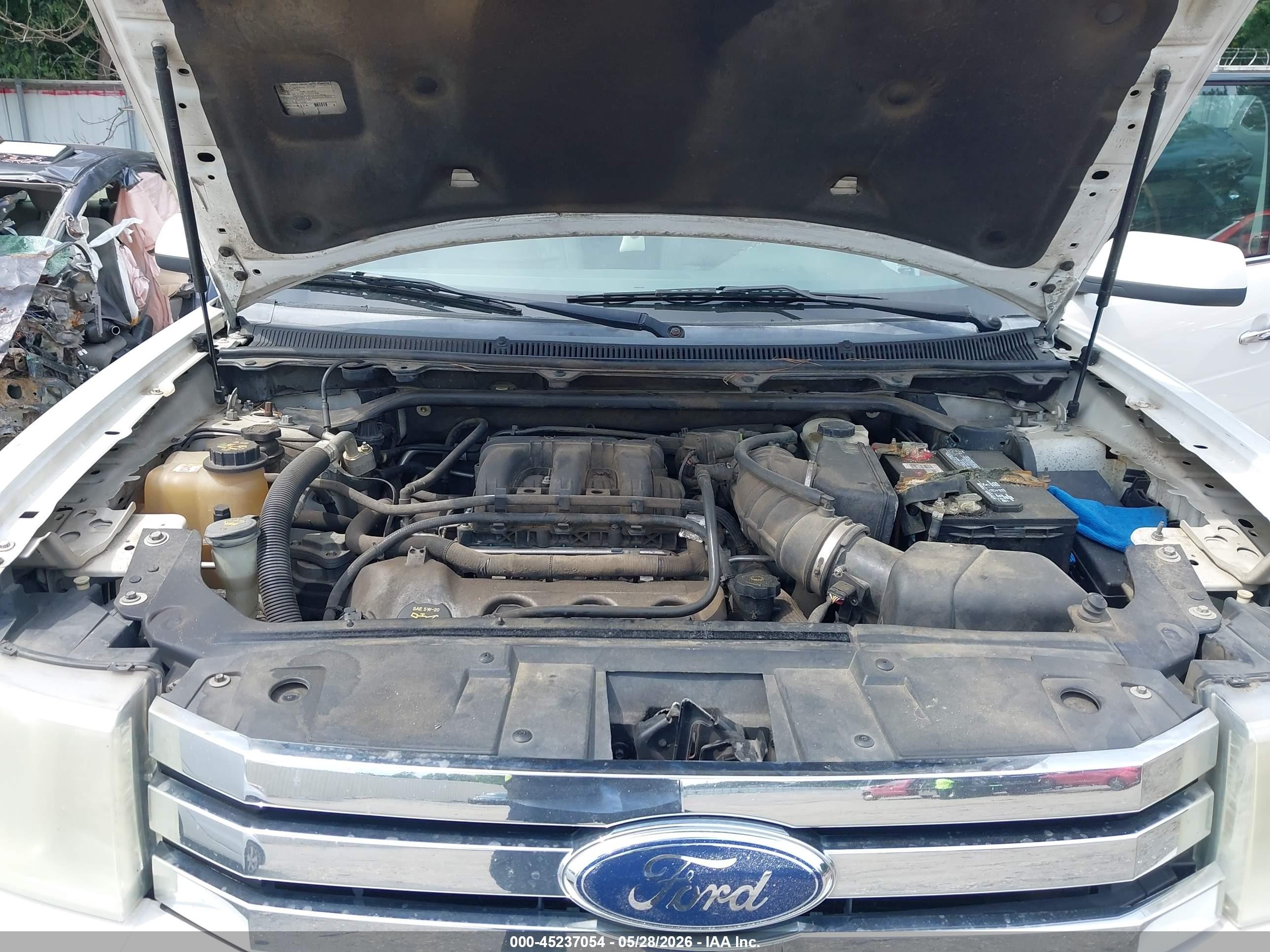 2010 Ford Flex Sel White vin: 2FMGK5CC4ABB06166