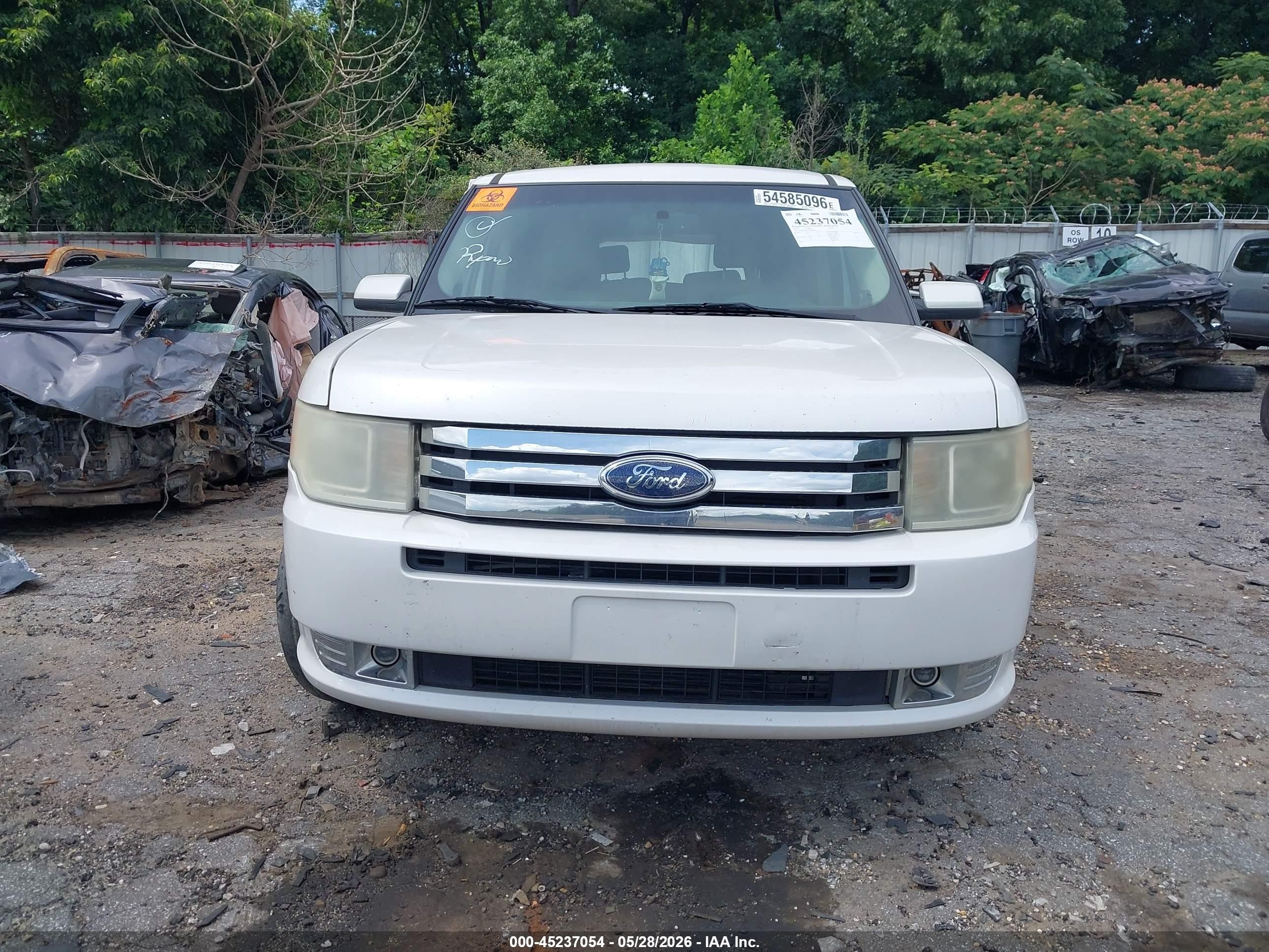 2010 Ford Flex Sel White vin: 2FMGK5CC4ABB06166