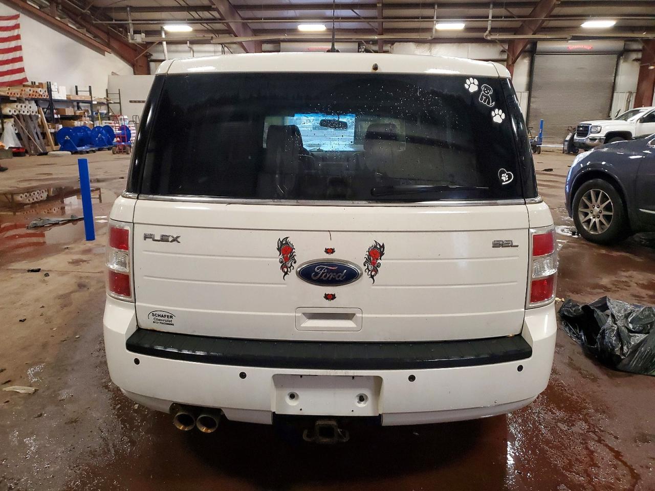 2011 Ford Flex Sel White vin: 2FMGK5CC4BBD34413