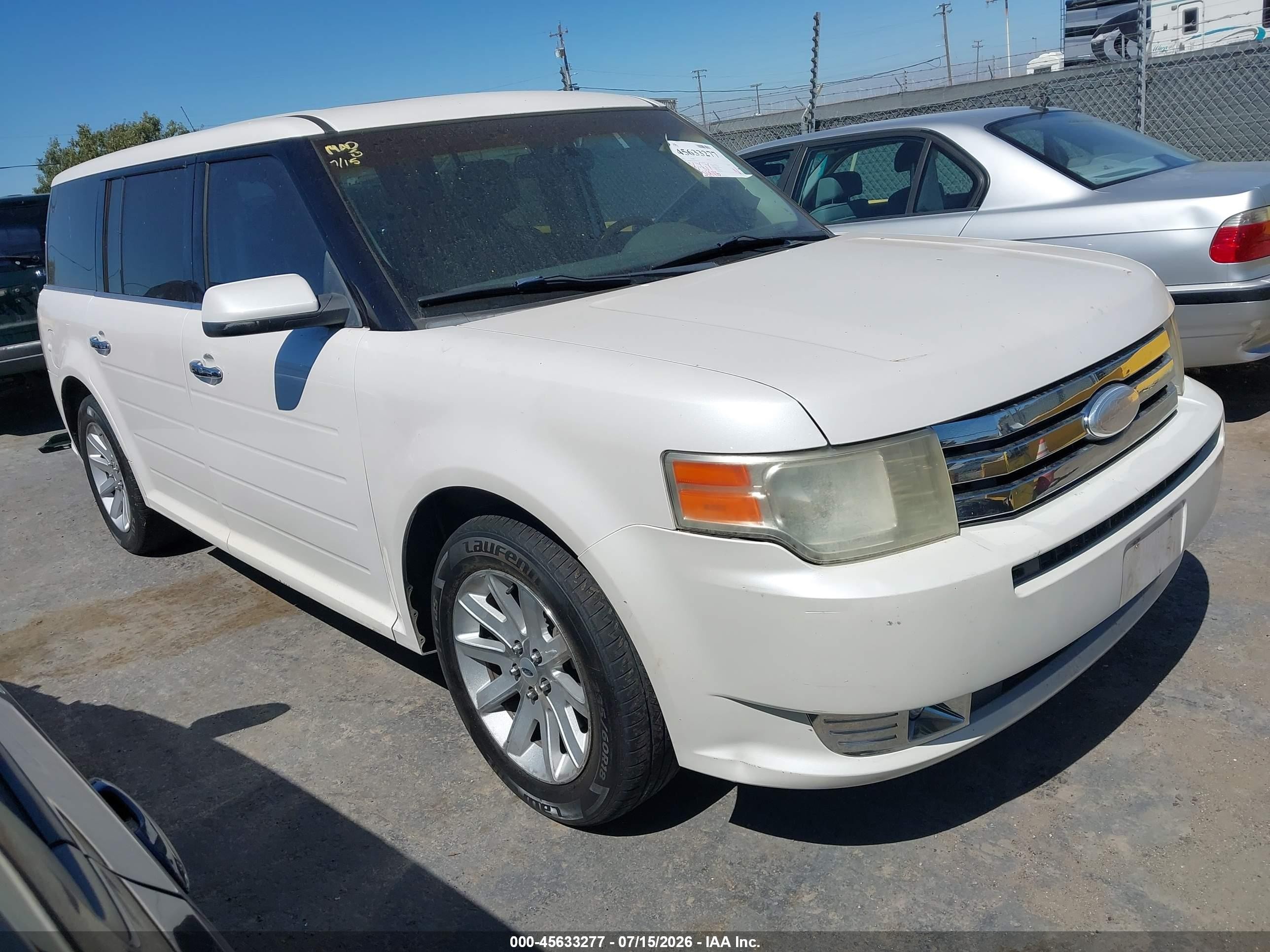 2012 Ford Flex Sel White vin: 2FMGK5CC4CBD03650