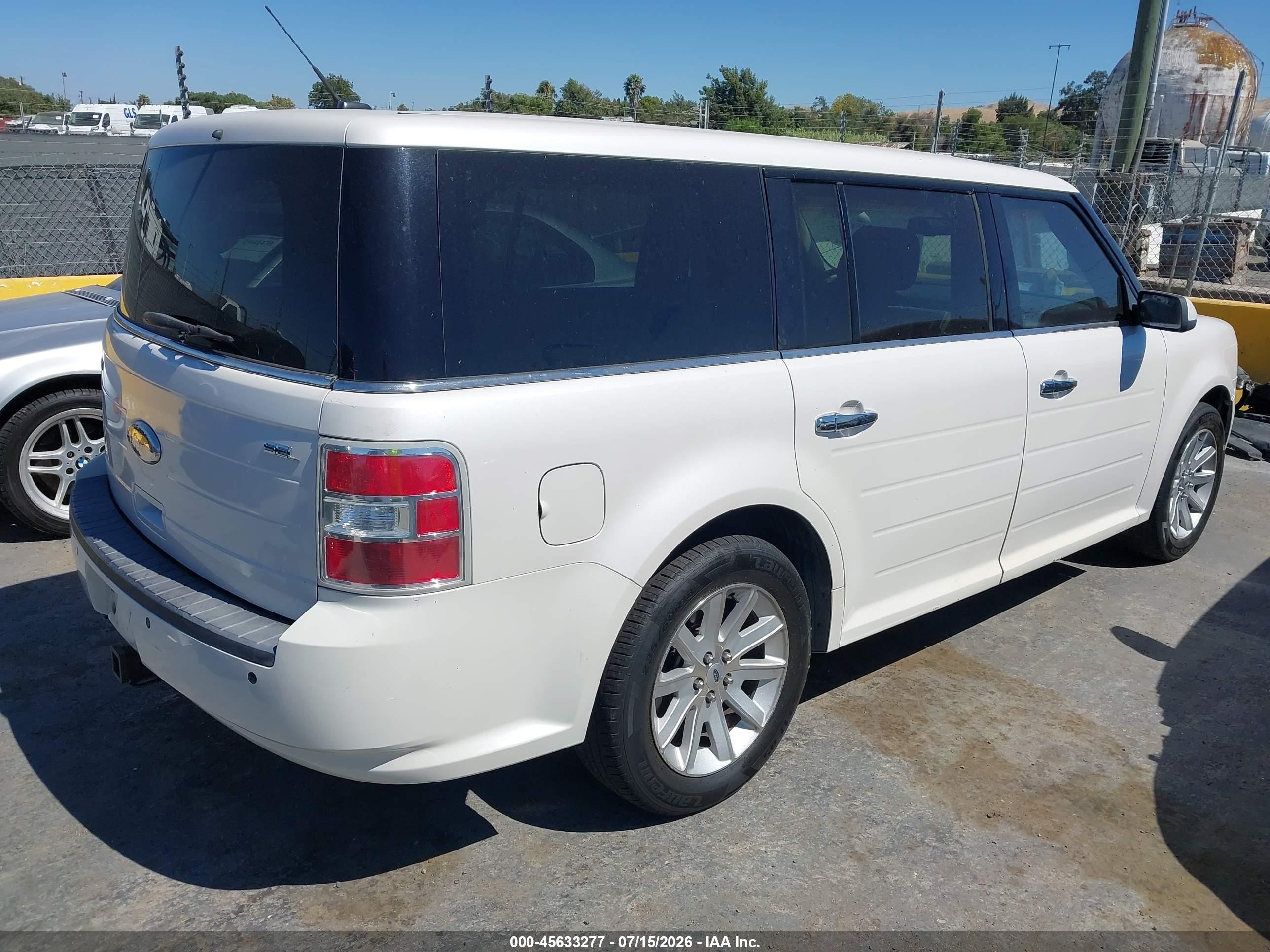 2012 Ford Flex Sel White vin: 2FMGK5CC4CBD03650