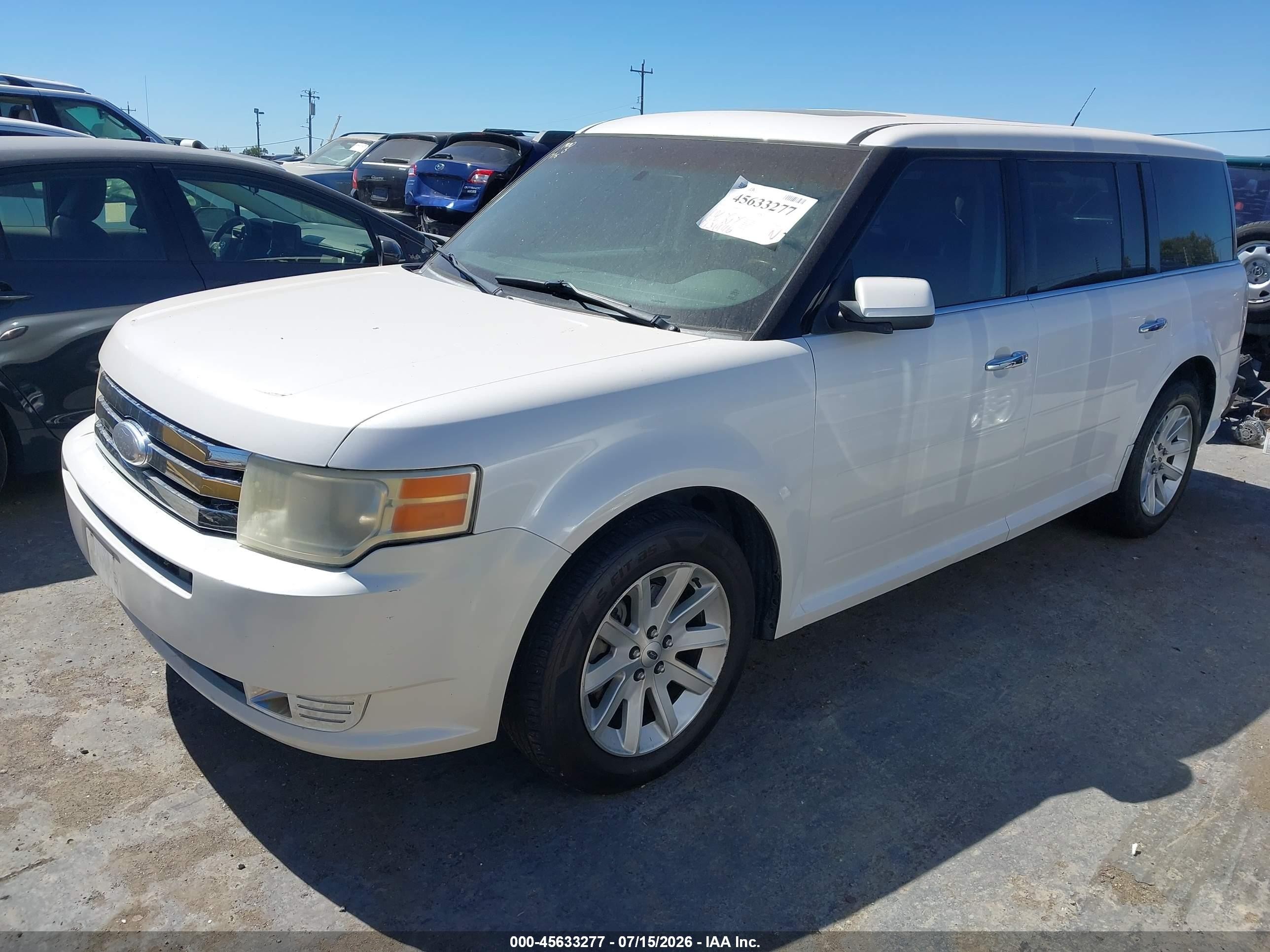 2012 Ford Flex Sel White vin: 2FMGK5CC4CBD03650