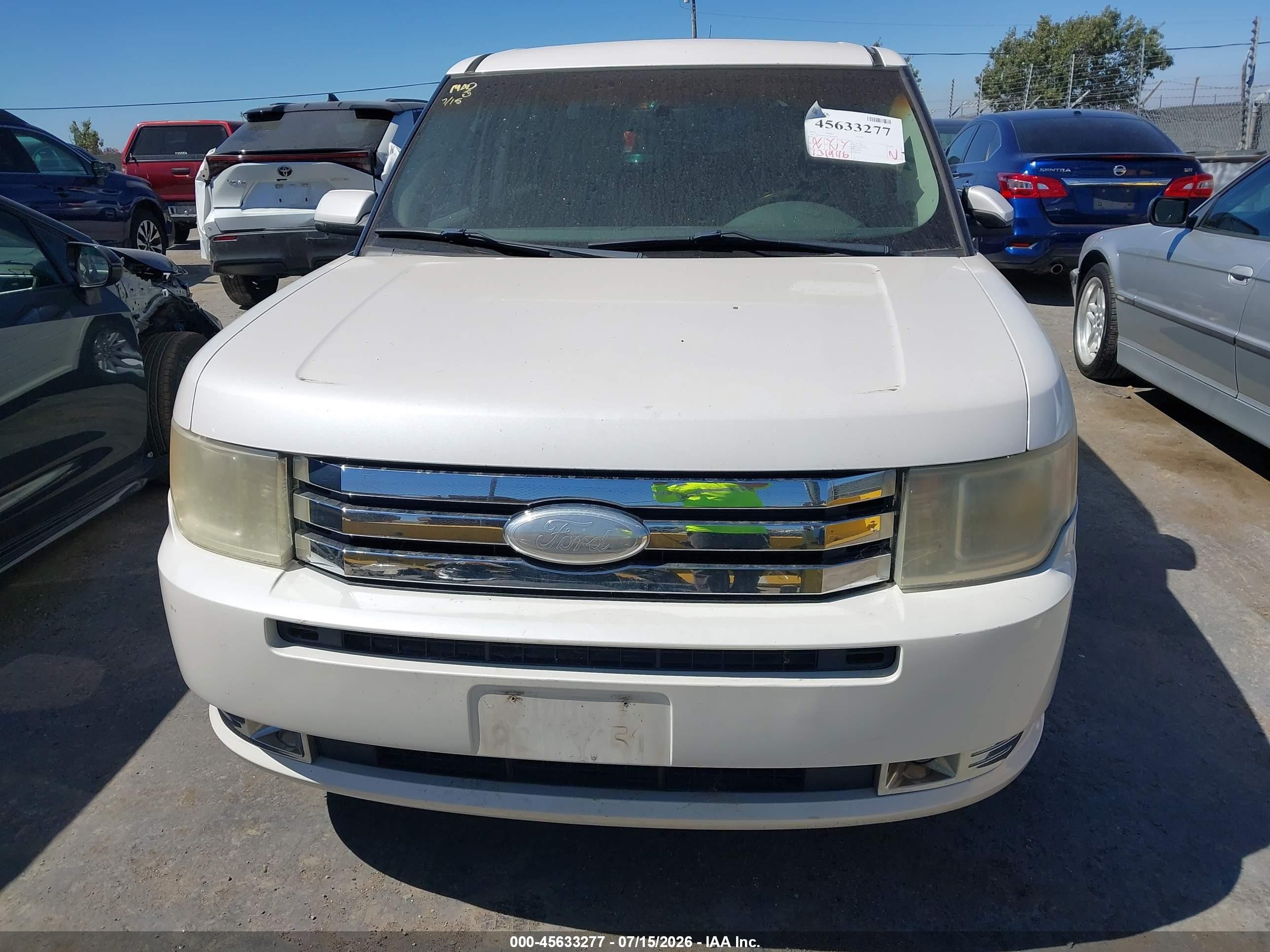 2012 Ford Flex Sel White vin: 2FMGK5CC4CBD03650