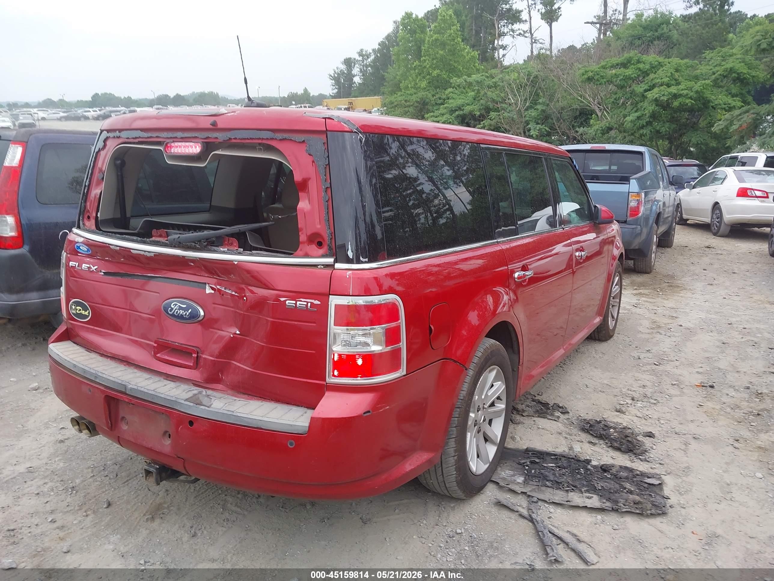 2012 Ford Flex Sel Красный vin: 2FMGK5CC4CBD05138