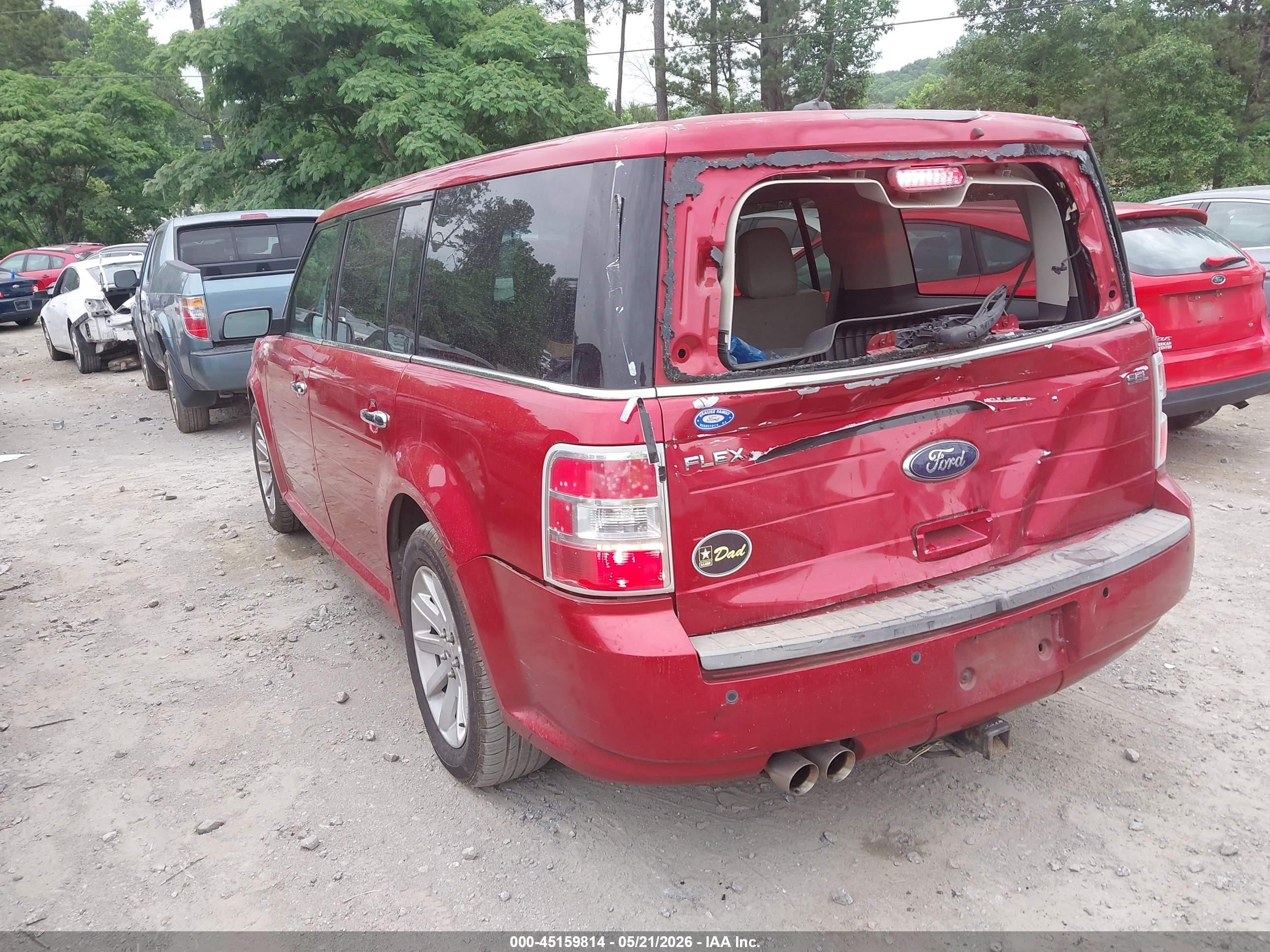 2012 Ford Flex Sel Красный vin: 2FMGK5CC4CBD05138