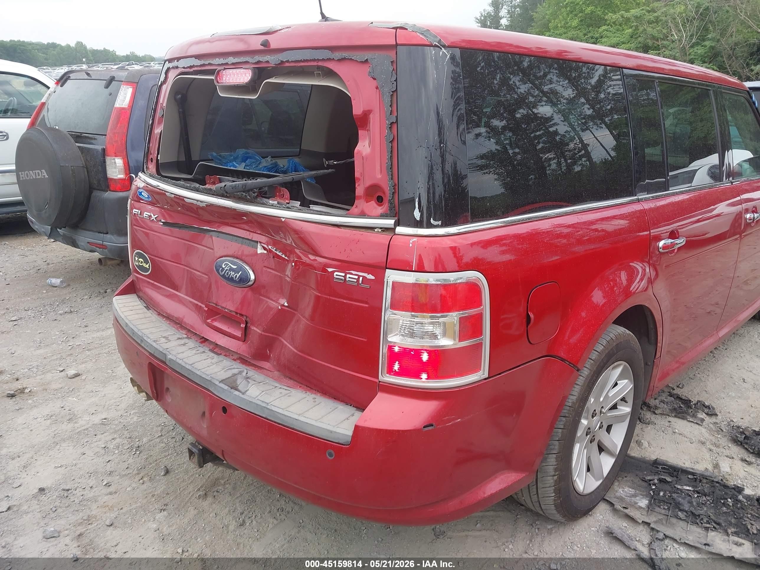 2012 Ford Flex Sel Красный vin: 2FMGK5CC4CBD05138