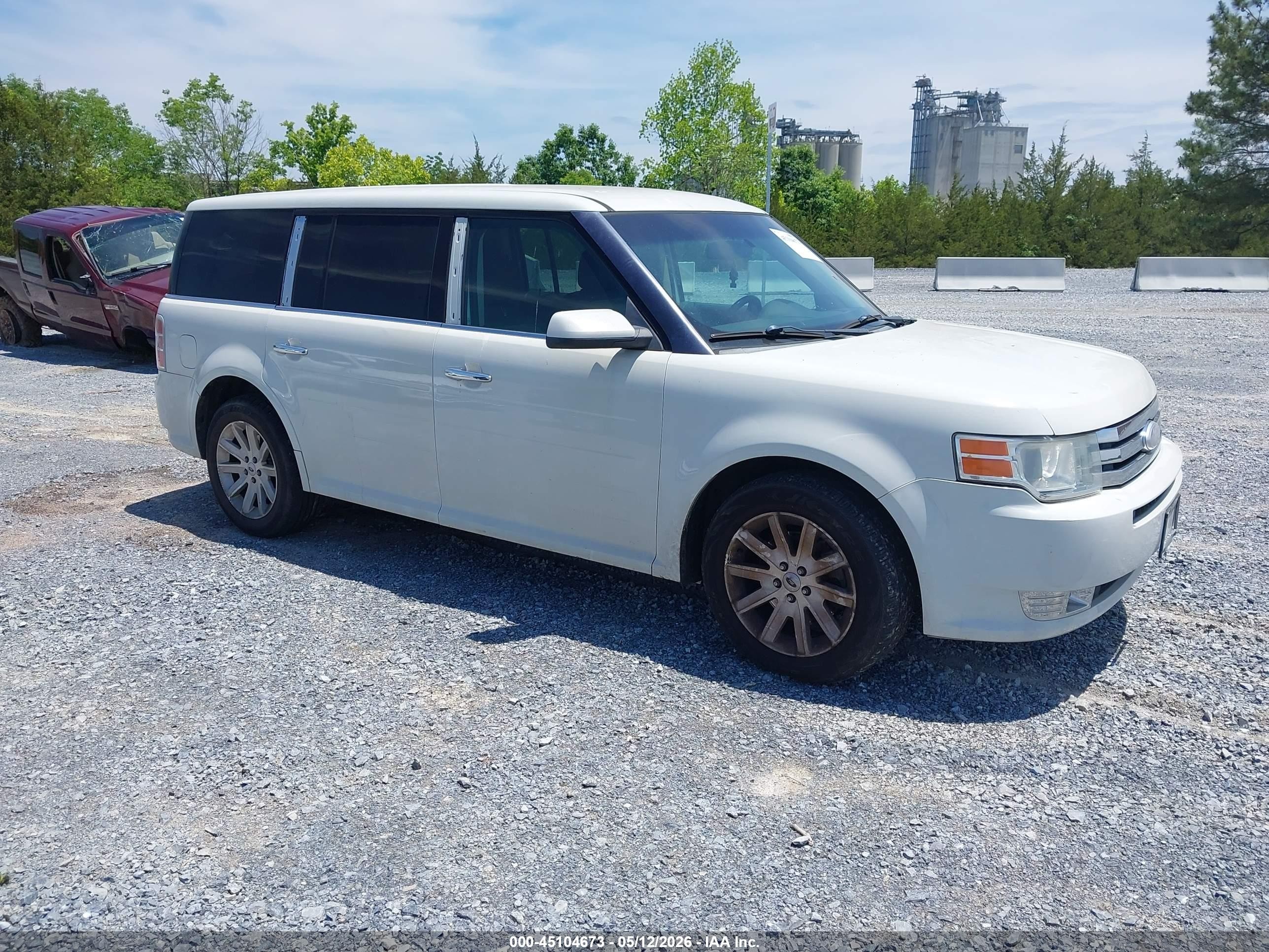 2012 Ford Flex Sel White vin: 2FMGK5CC4CBD21923