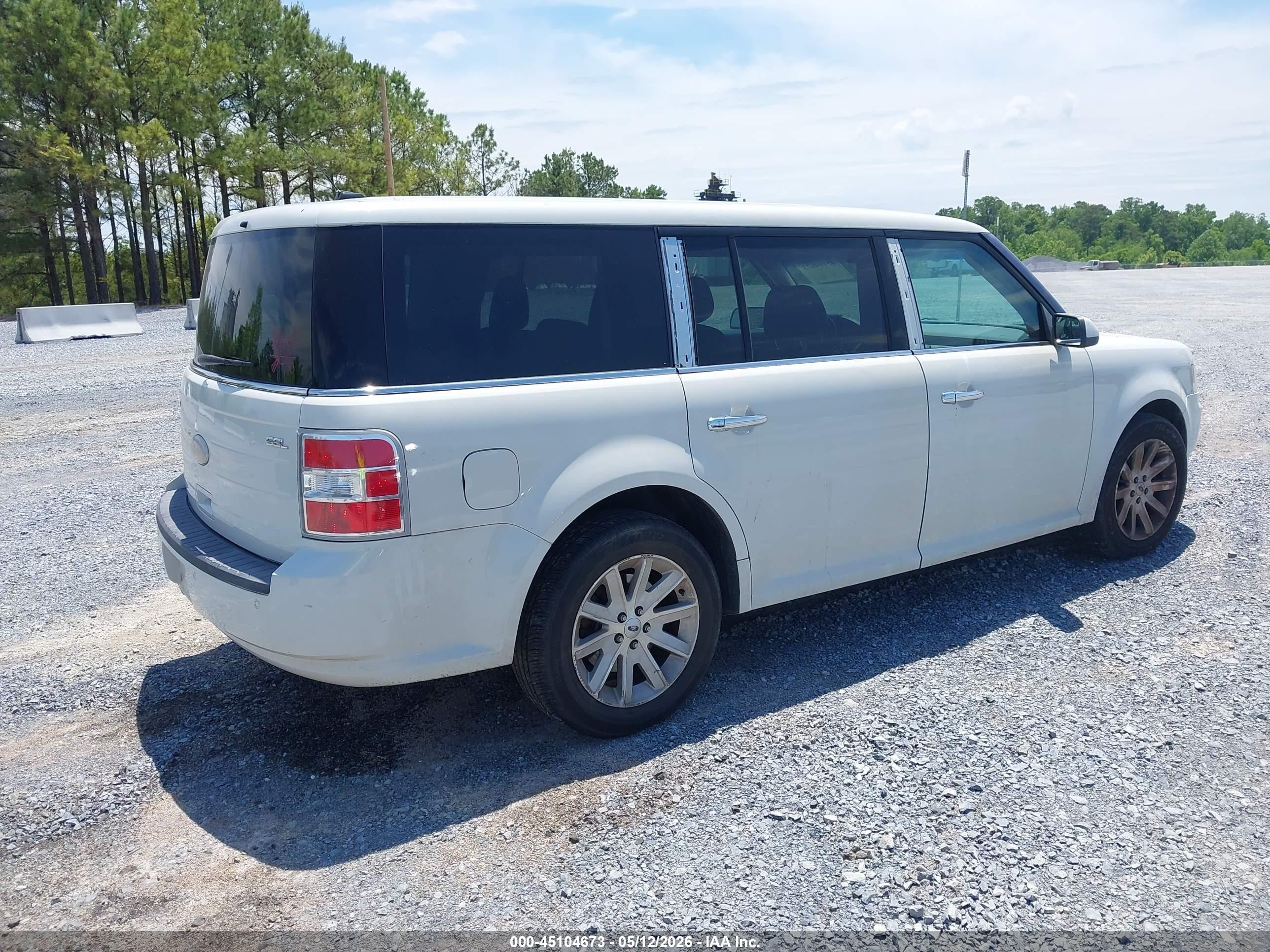 2012 Ford Flex Sel White vin: 2FMGK5CC4CBD21923