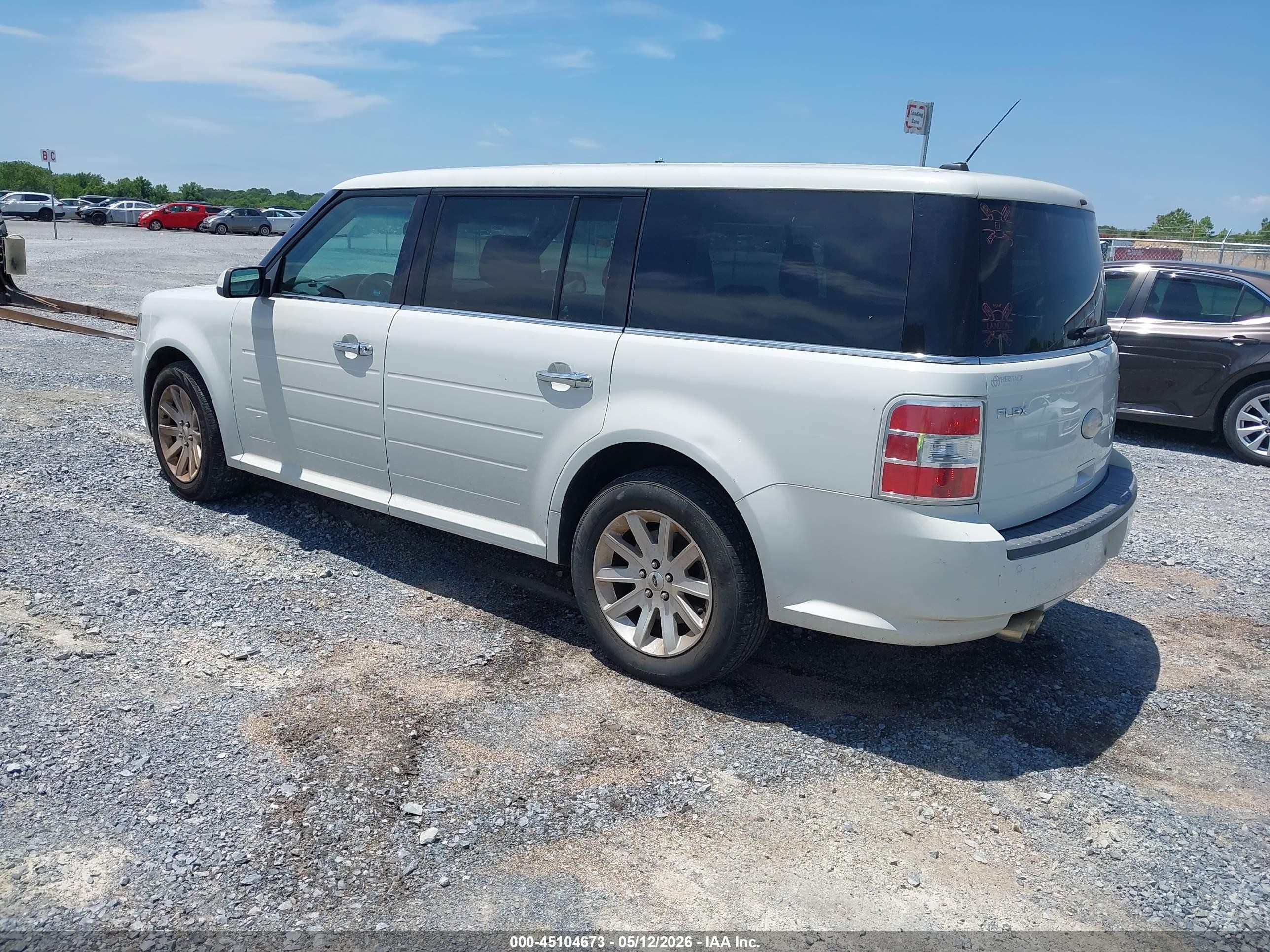 2012 Ford Flex Sel White vin: 2FMGK5CC4CBD21923