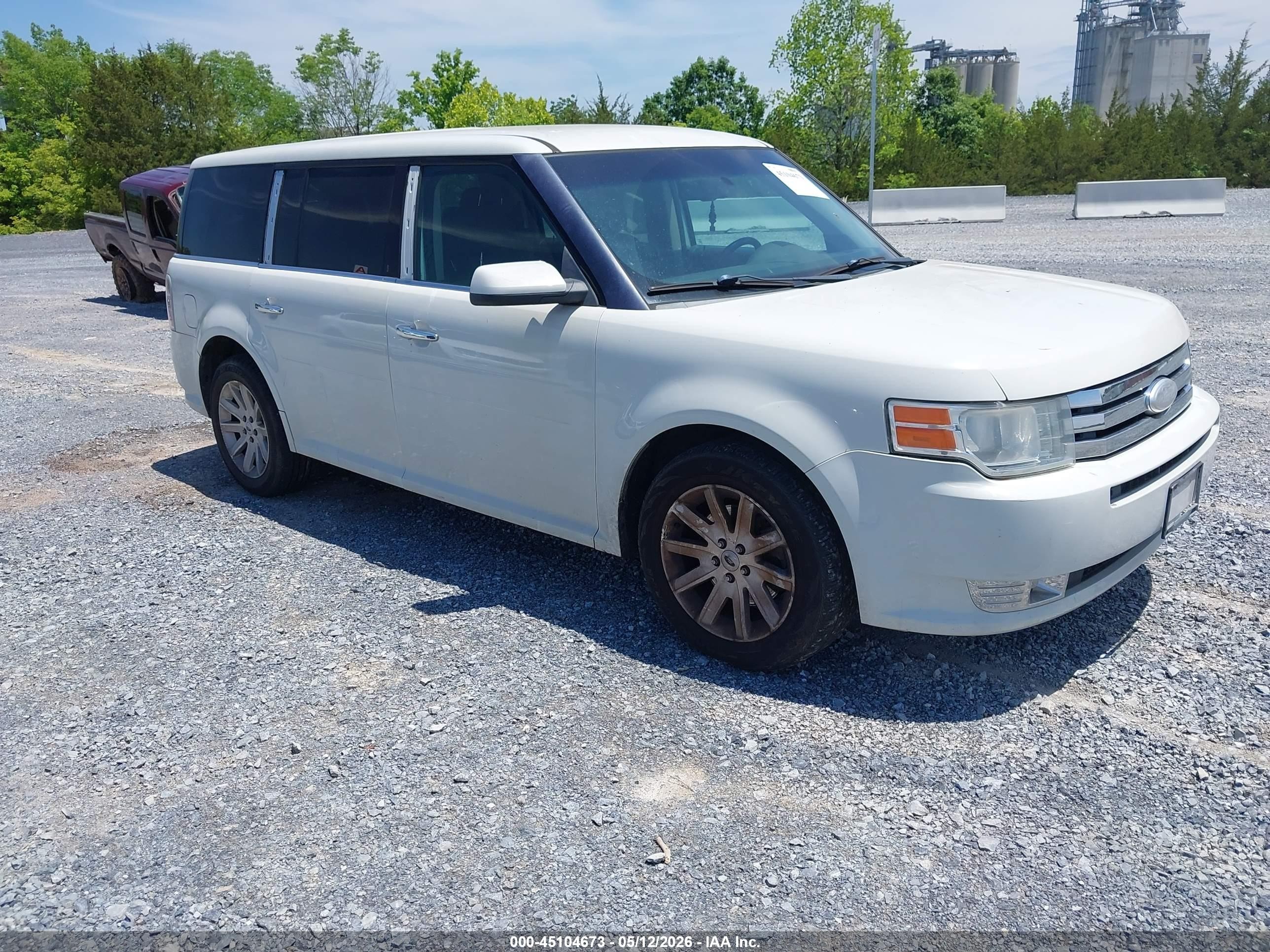 2012 Ford Flex Sel White vin: 2FMGK5CC4CBD21923