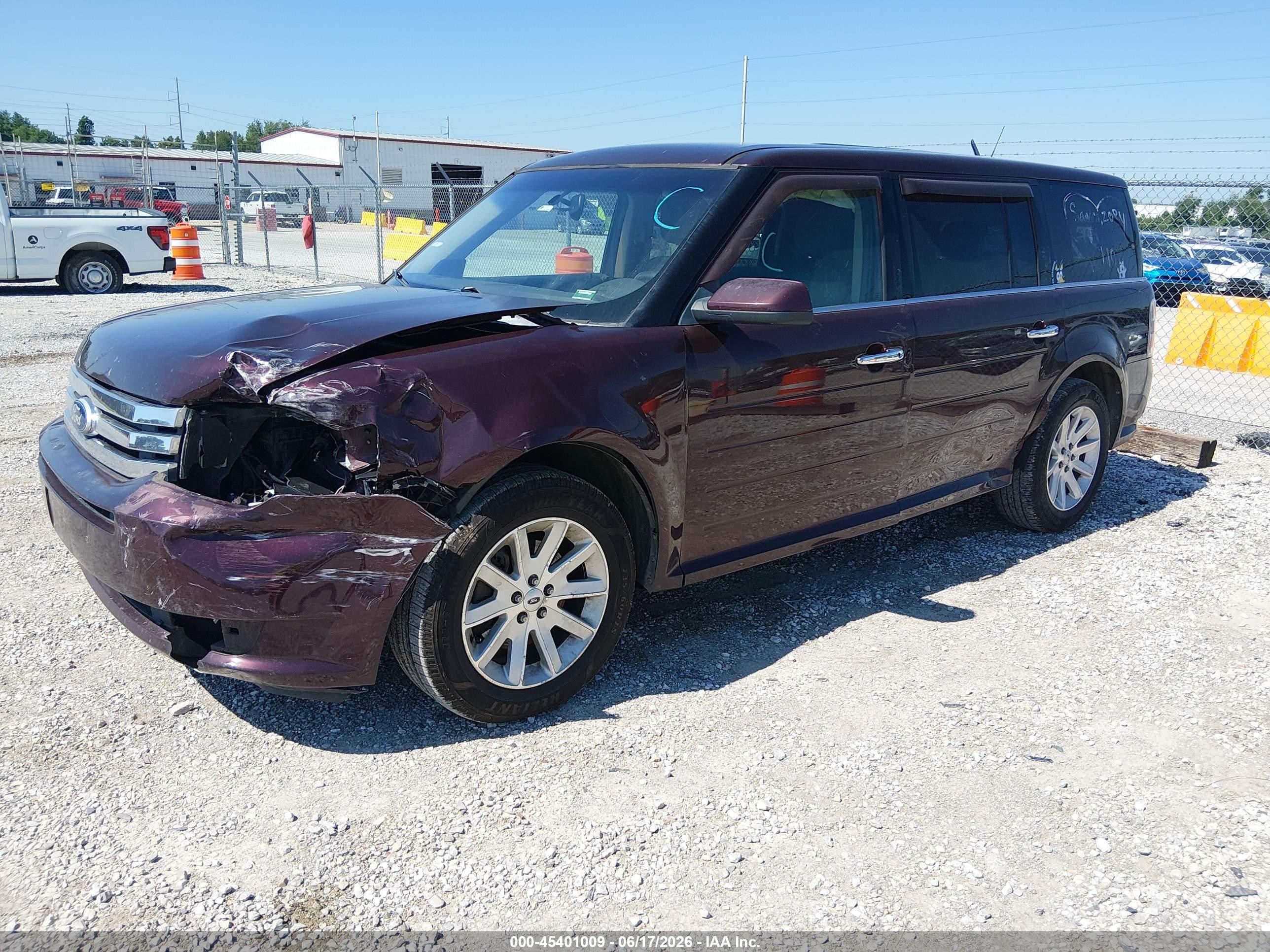 2011 Ford Flex Sel Burgundy vin: 2FMGK5CC5BBD01355