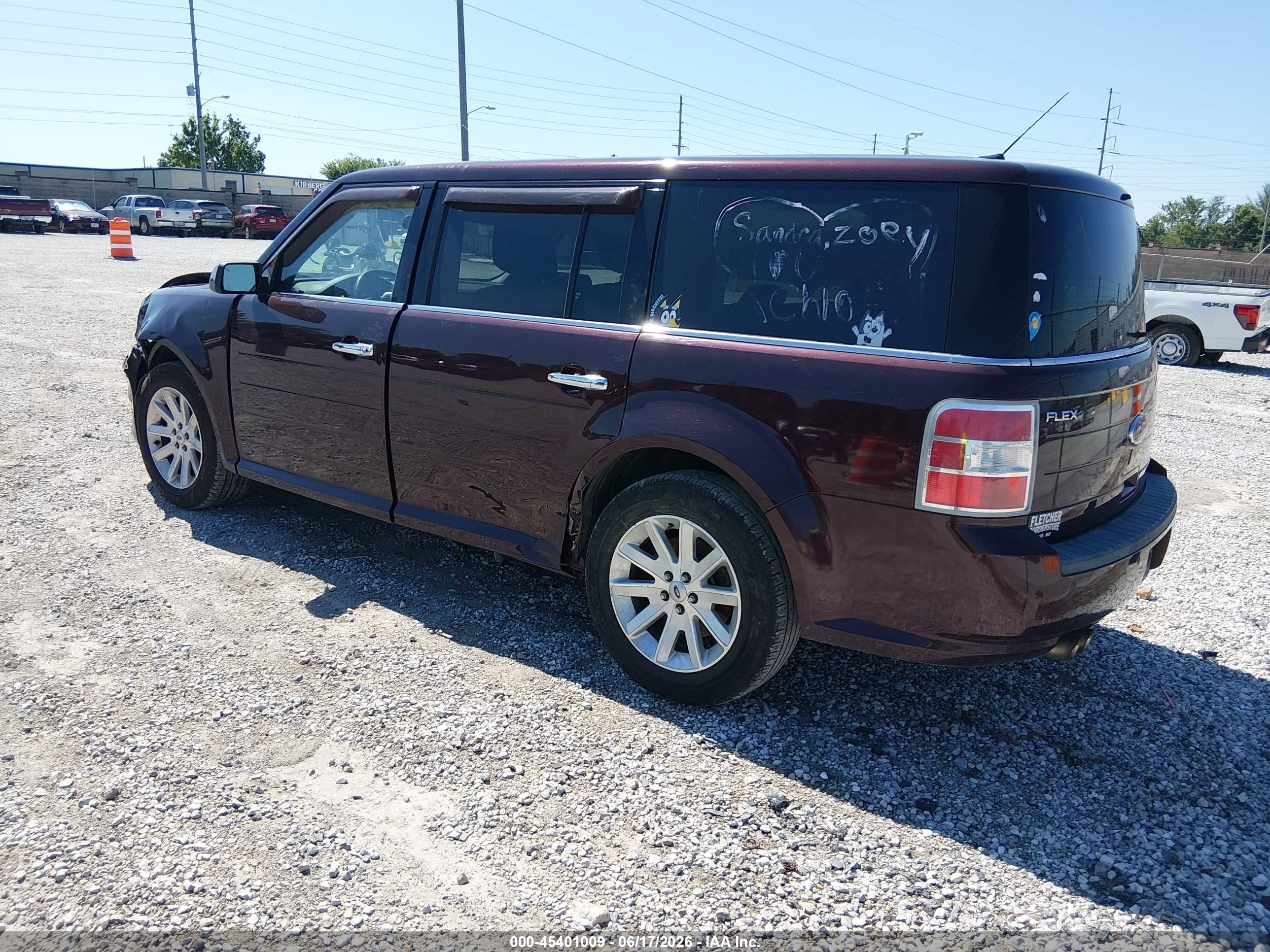 2011 Ford Flex Sel Burgundy vin: 2FMGK5CC5BBD01355
