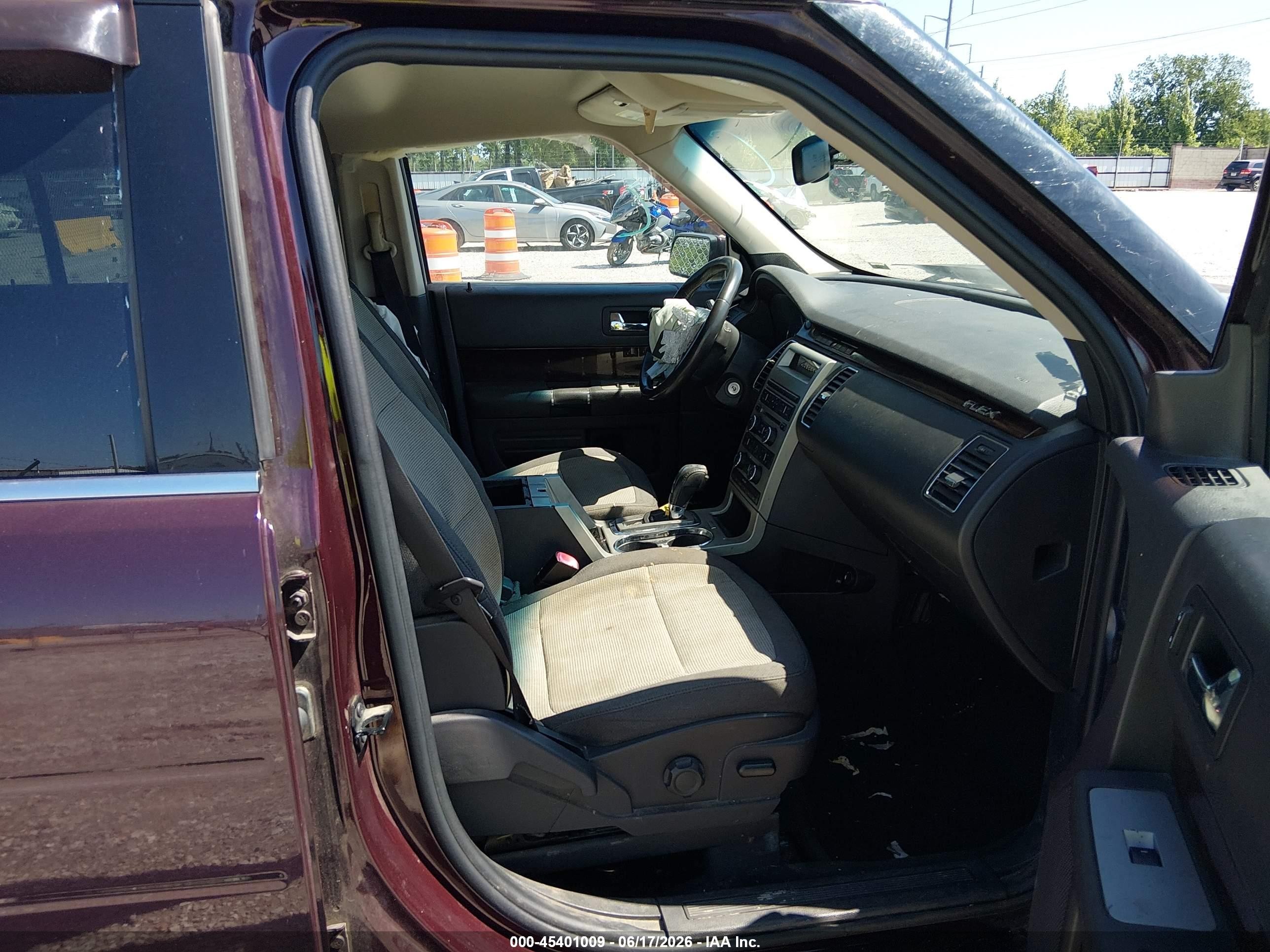 2011 Ford Flex Sel Burgundy vin: 2FMGK5CC5BBD01355